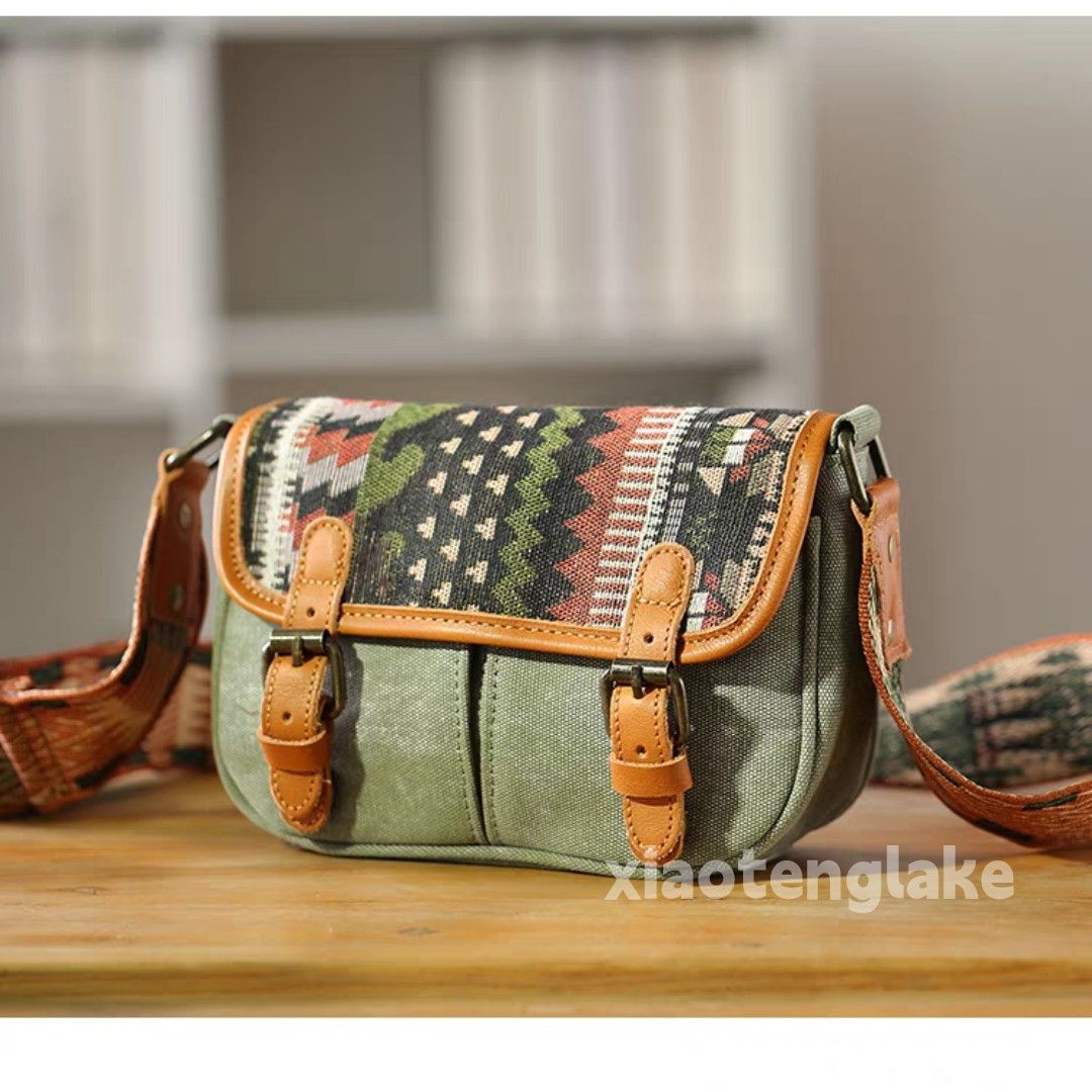 Designer × Leather washed faded cleanfit yuppie outdoor shoulder bag Size ONE SIZE - 3 Thumbnail