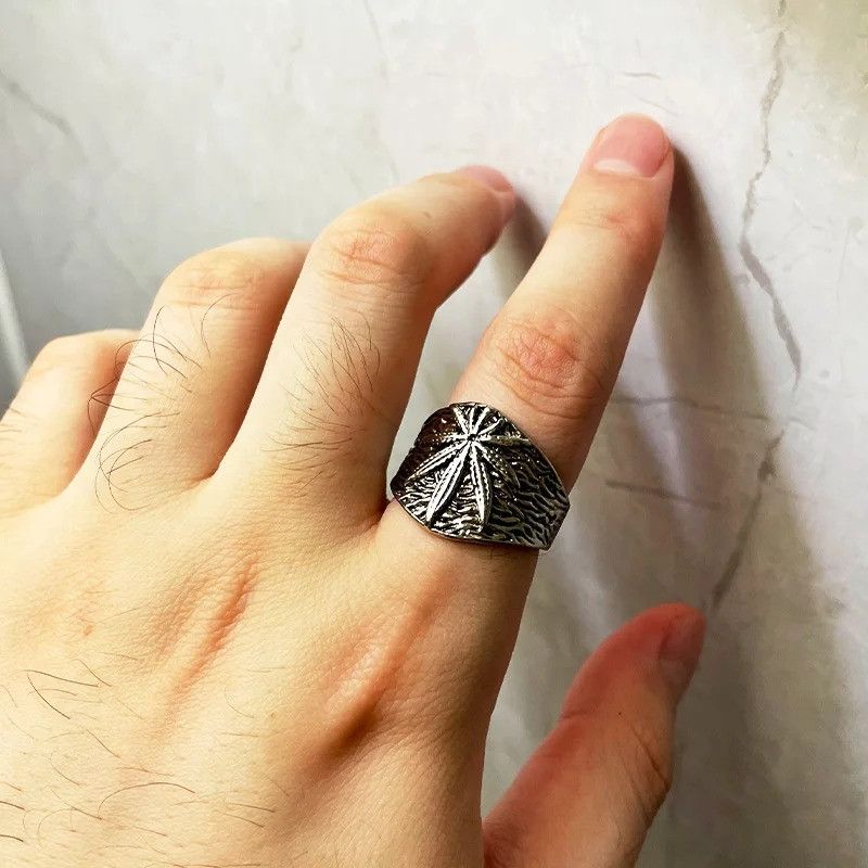 Japanese Brand × Jewelry × Vintage Leaves Open Ring Size ONE SIZE - 2 Thumbnail