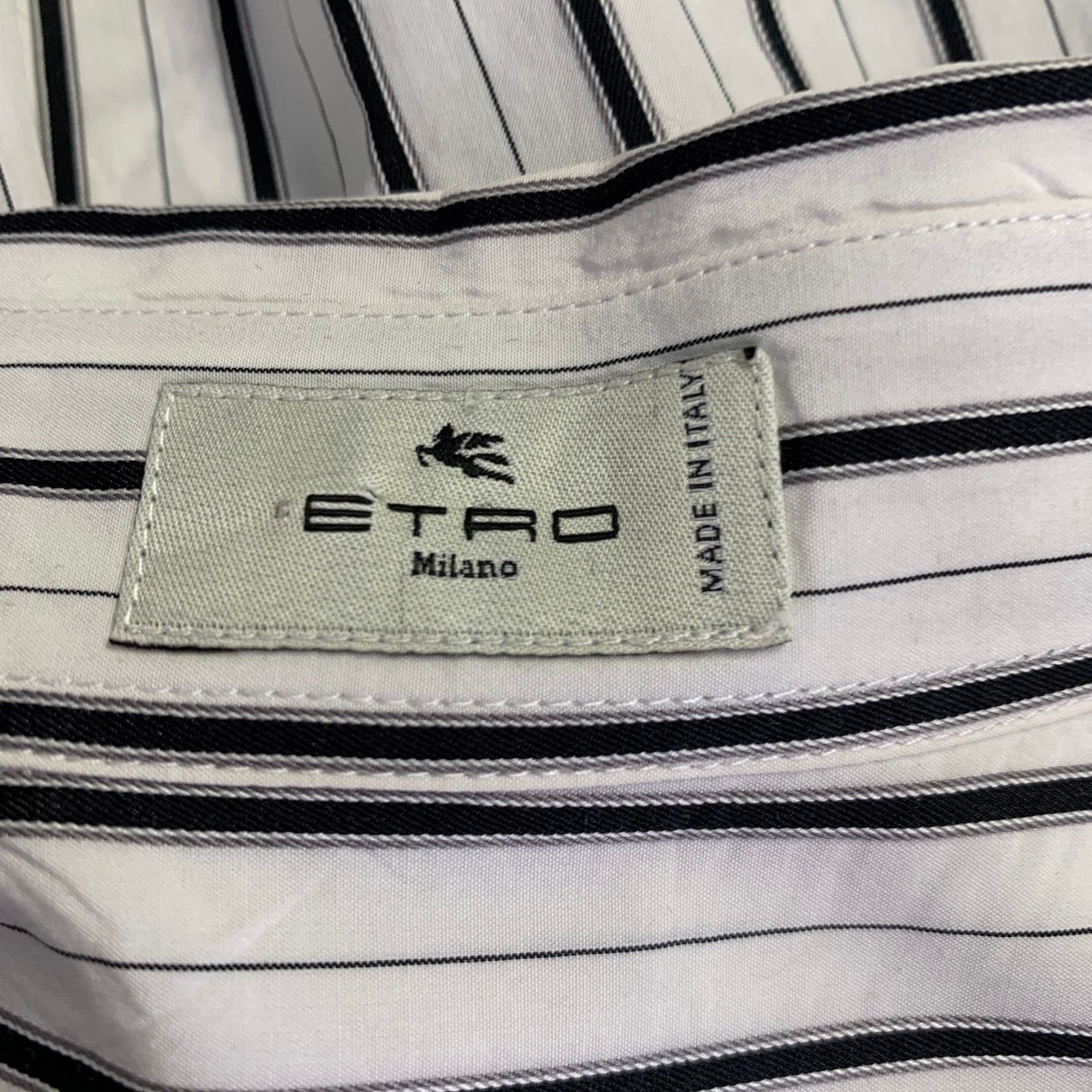 Etro XS White Multi Color Cotton Silk Print Button Down Shirt Size US XS / EU 42 / 0 - 5 Thumbnail