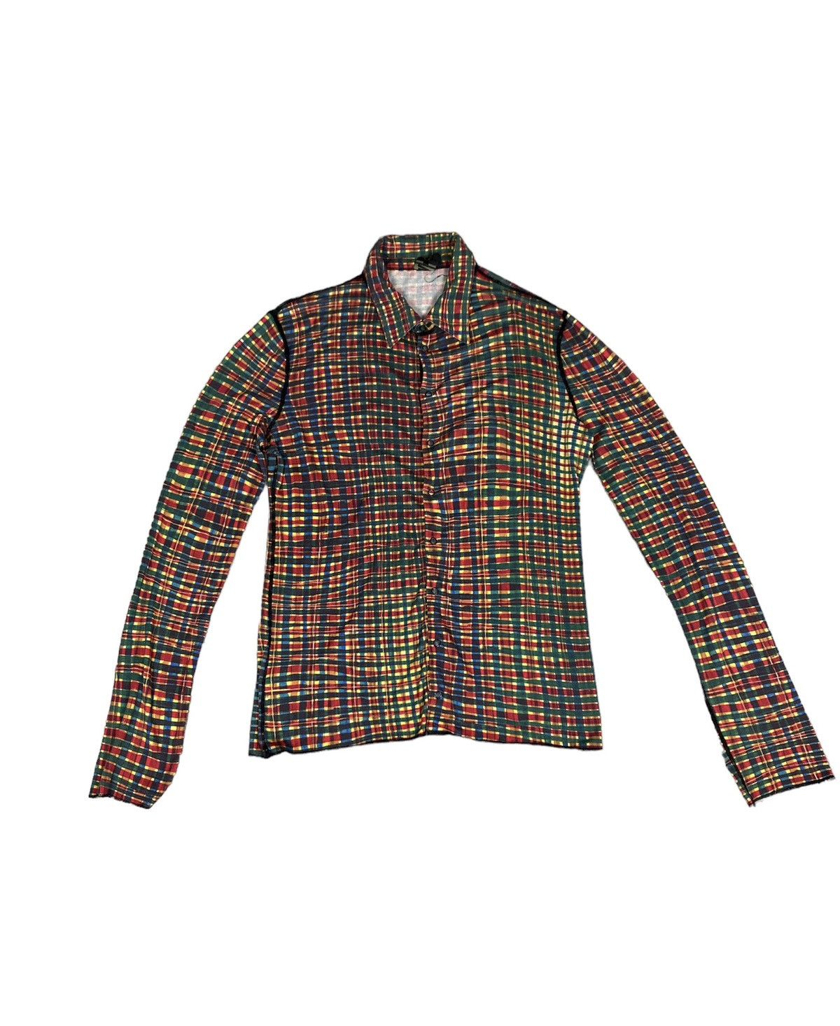 Jean Paul Gaultier Jean Paul Gaultier Homme Face Checked Mesh Plaids Size US S / EU 44-46 / 1 - 2 Thumbnail
