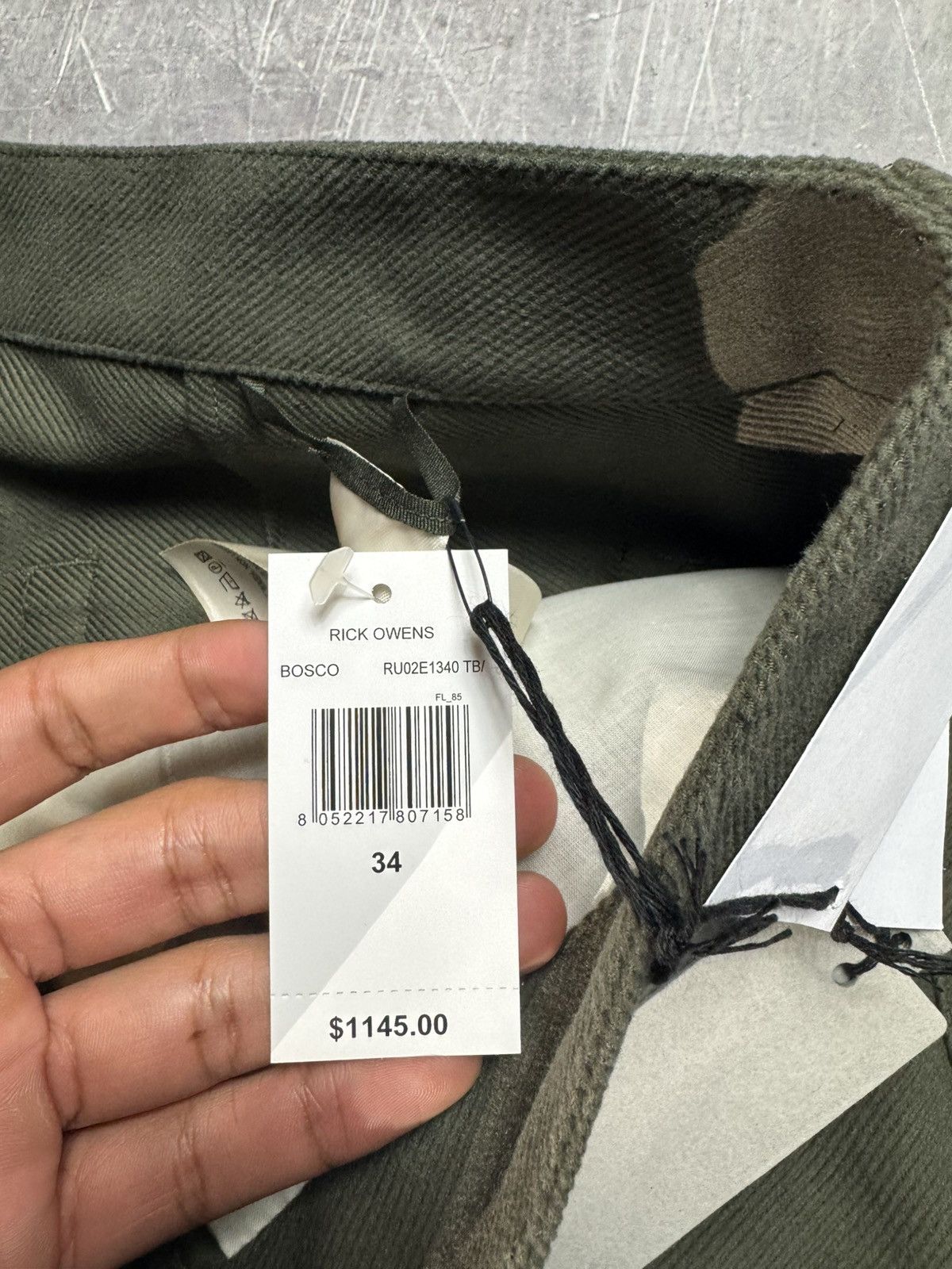 Rick Owens Rick Owens Double Cargo Jeans in Bosco Size US 34 / EU 50 - 9 Thumbnail