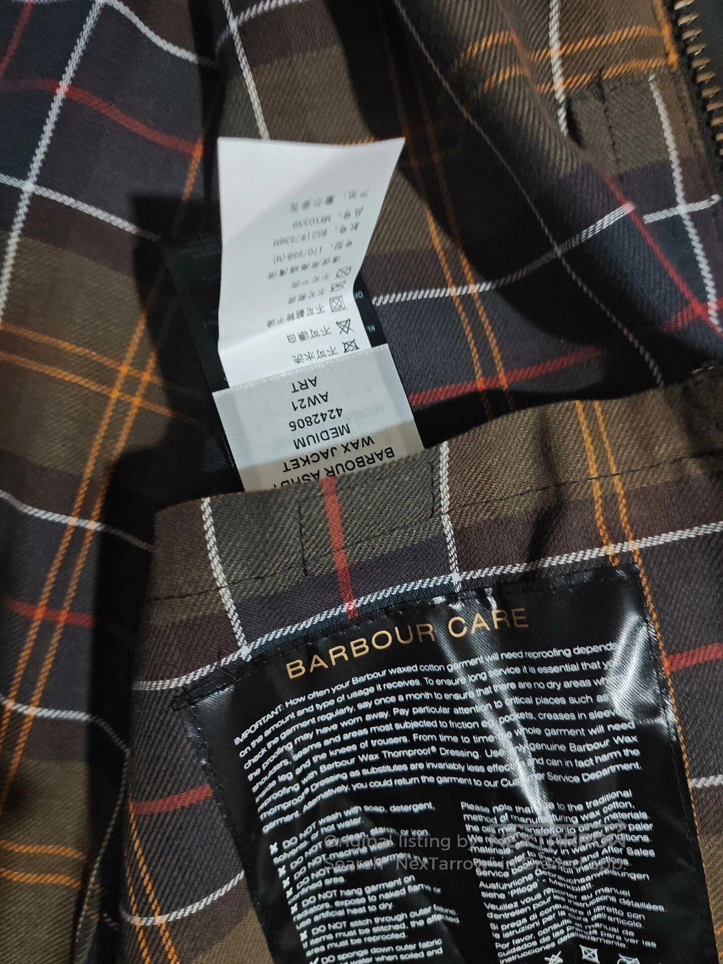 Barbour Barbour Ashby Waxed Jacket. Size US M / EU 48-50 / 2 - 5 Thumbnail
