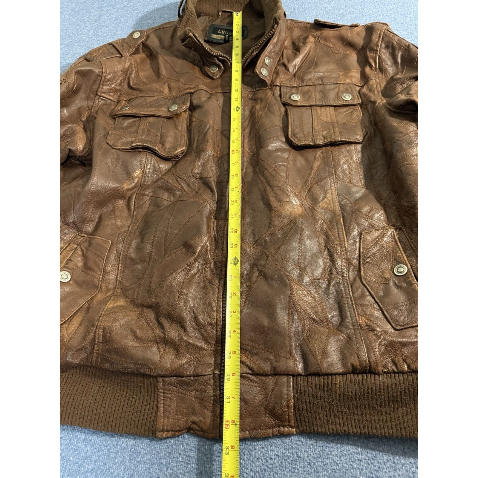 Other Mens Legacy Original Leather Wear Brown Patterned Jacket 4XL Size US XXL / EU 58 / 5 - 4 Thumbnail
