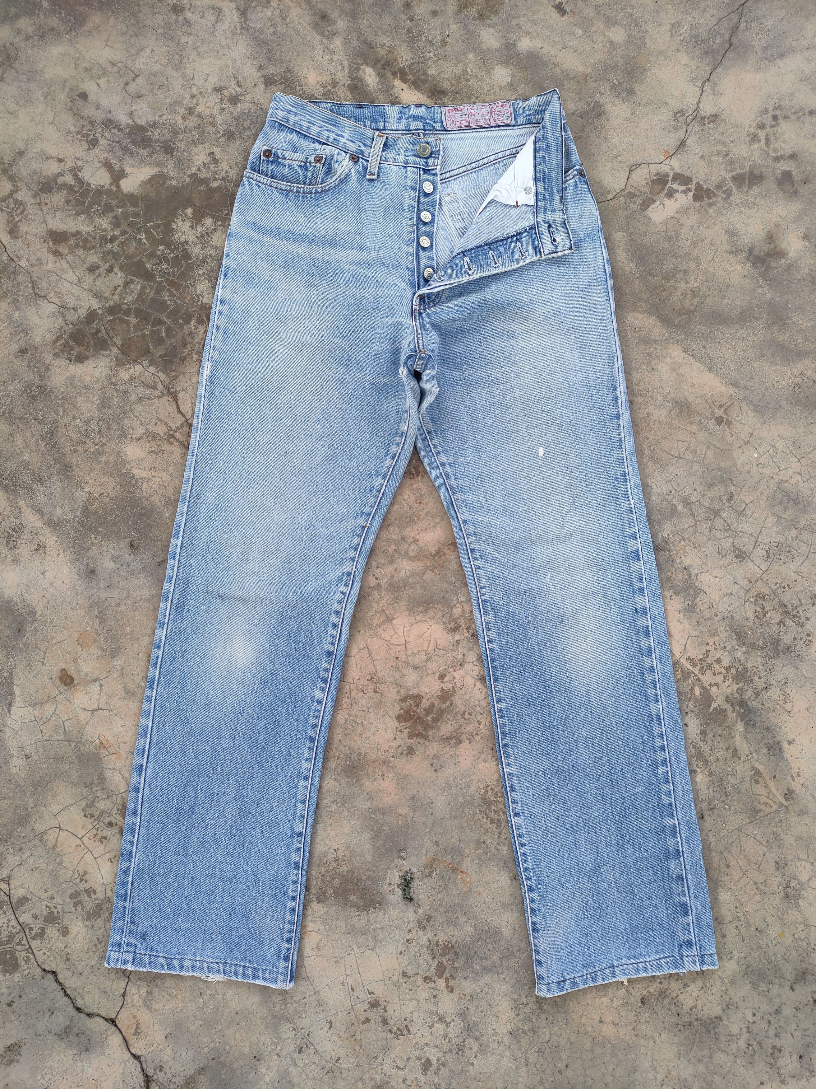 Levi's Vintage Clothing VINTAGE 80' LEVI'S 501 USA WOMAN FADED DENIM JEANS PANTS Size US 28 / EU 44 - 1 Thumbnail