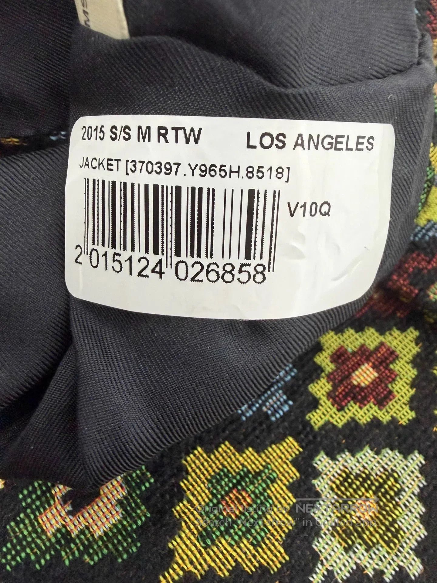 Saint Laurent Paris Multi-Colored Patterned Blazer. Size US M / EU 48-50 / 2 - 5 Thumbnail