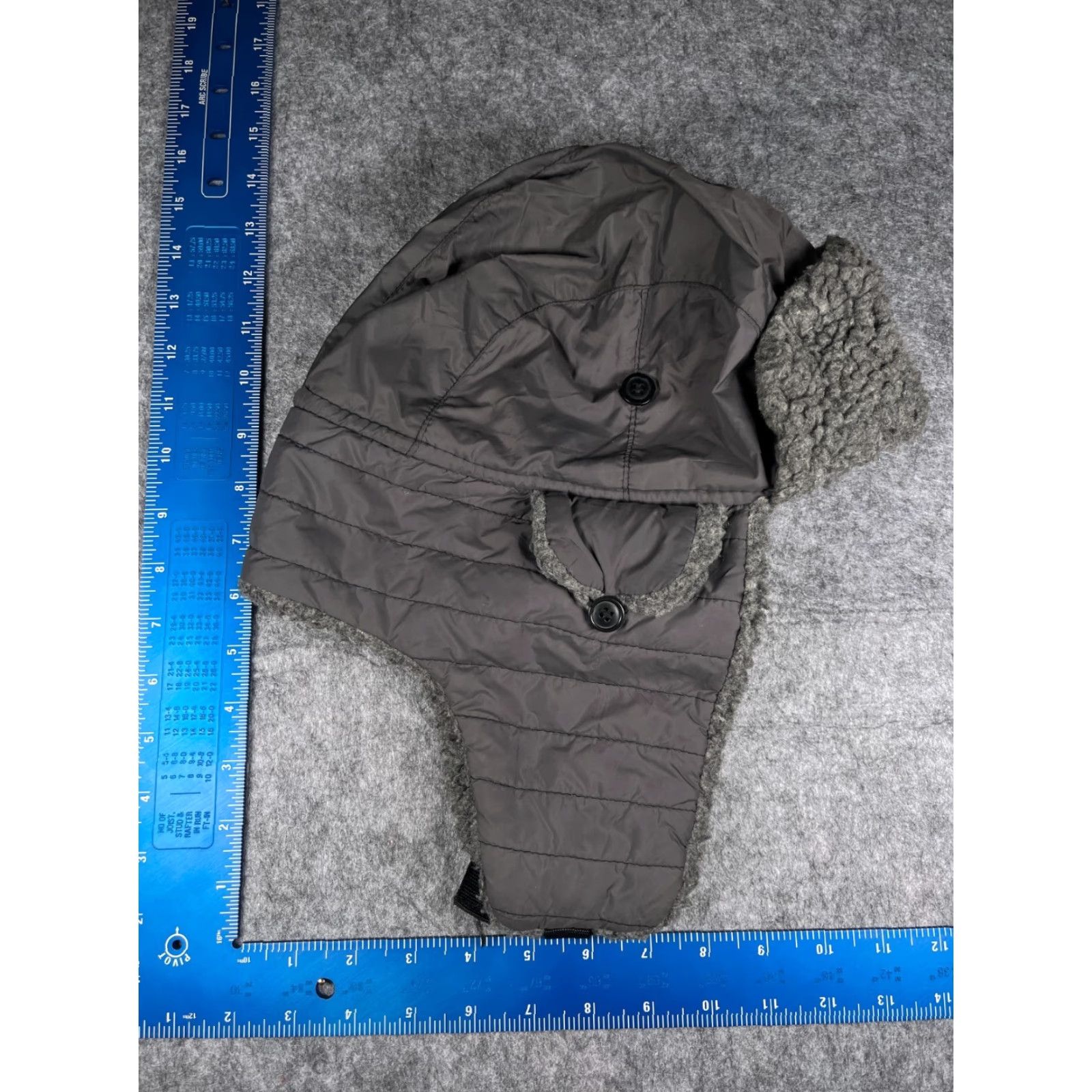 Primark VINTAGE Primark Beanie Adult One Size Gray Polyamide Polyester Ear Flap Ski Hat/Cap Unisex Mens Womens 90s Outdoor Camp Ski Size ONE SIZE - 4 Thumbnail