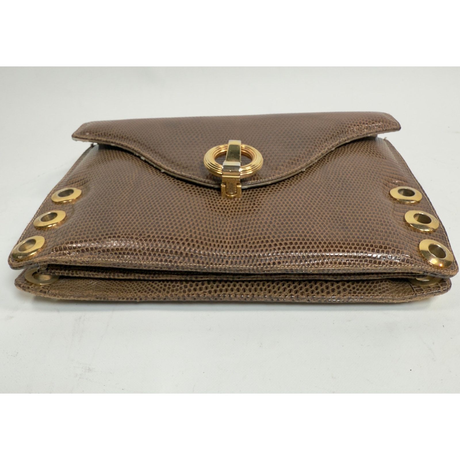 Designer Vintage 1960’s Siso Genuine Lizard Clutch Bag Italy Size ONE SIZE - 3 Thumbnail