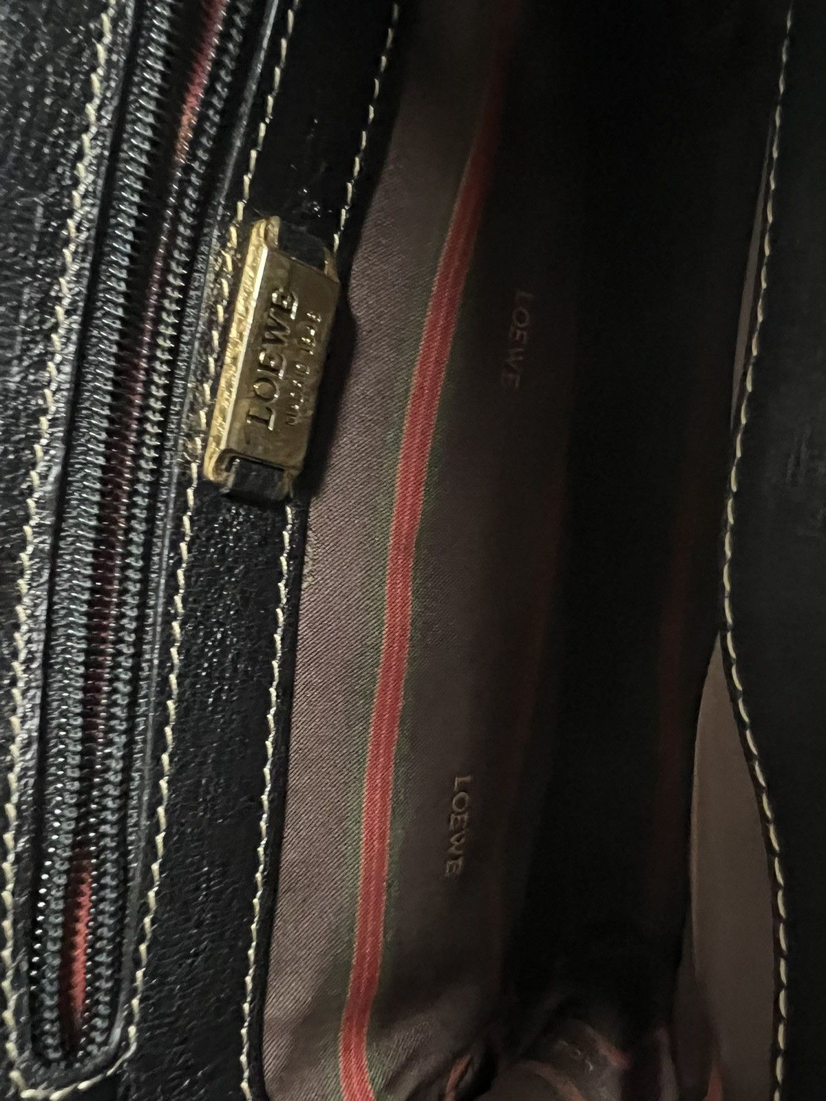 Loewe × Vintage LOEWE VELAZQUEZ BLACK/BROWN CLUTCH Size ONE SIZE - 6 Thumbnail