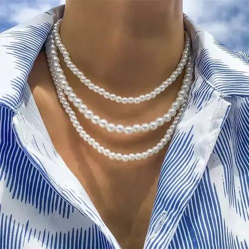 Other Triple Pearl Necklace Size ONE SIZE - 1 Thumbnail