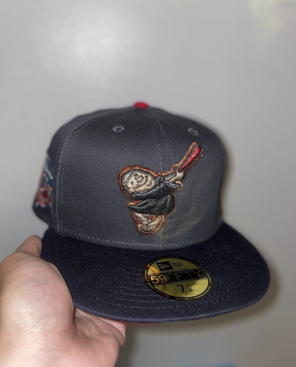 image of Myfitteds San Diego Padres Swinging Friar Banned Logo Jackie in Grey, Men's