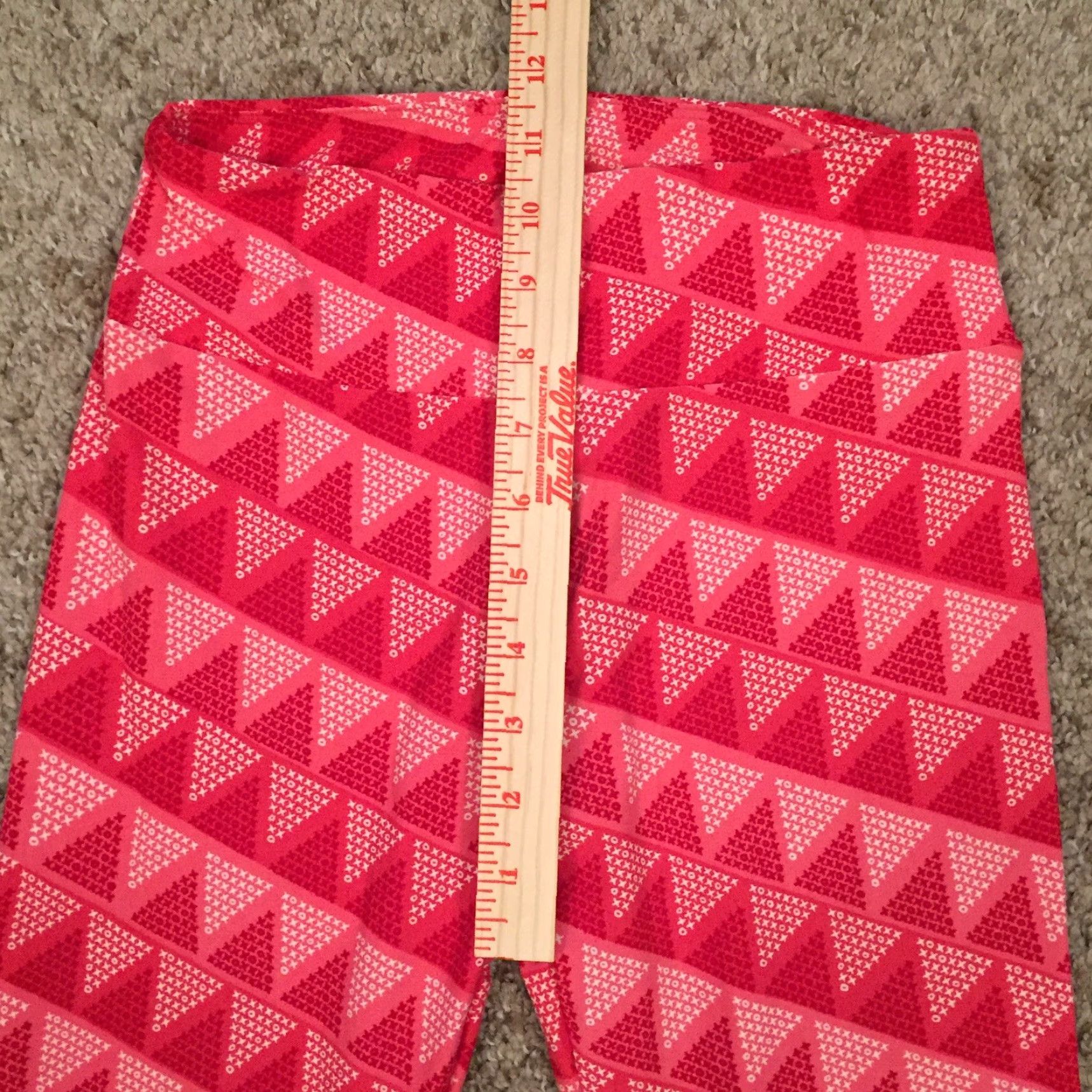 Vintage VINTAGE LuLaRoe Leggings One Size Pink Geometric NWOT Size 42" / US 20 - 3 Thumbnail