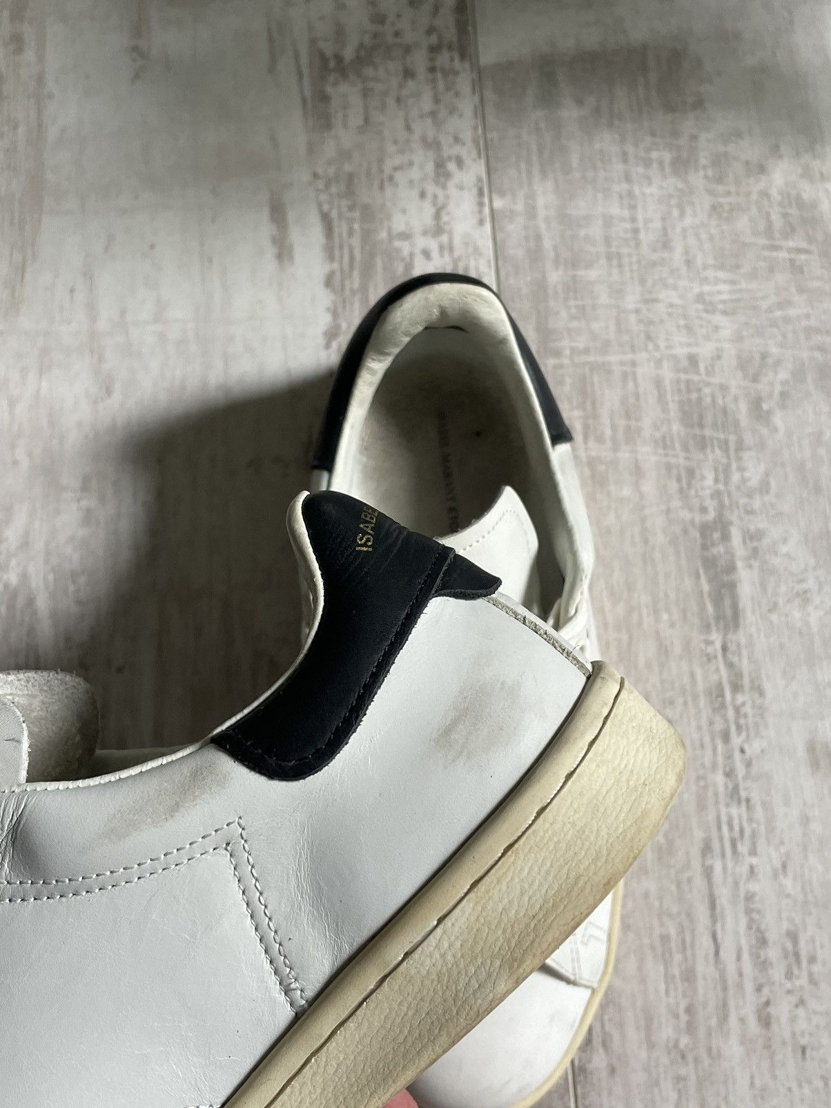 Isabel Marant × Isabel Marant Etoile Isabel Marant Etoile White Leather Sneakers Size US 7 / IT 37 - 9 Thumbnail