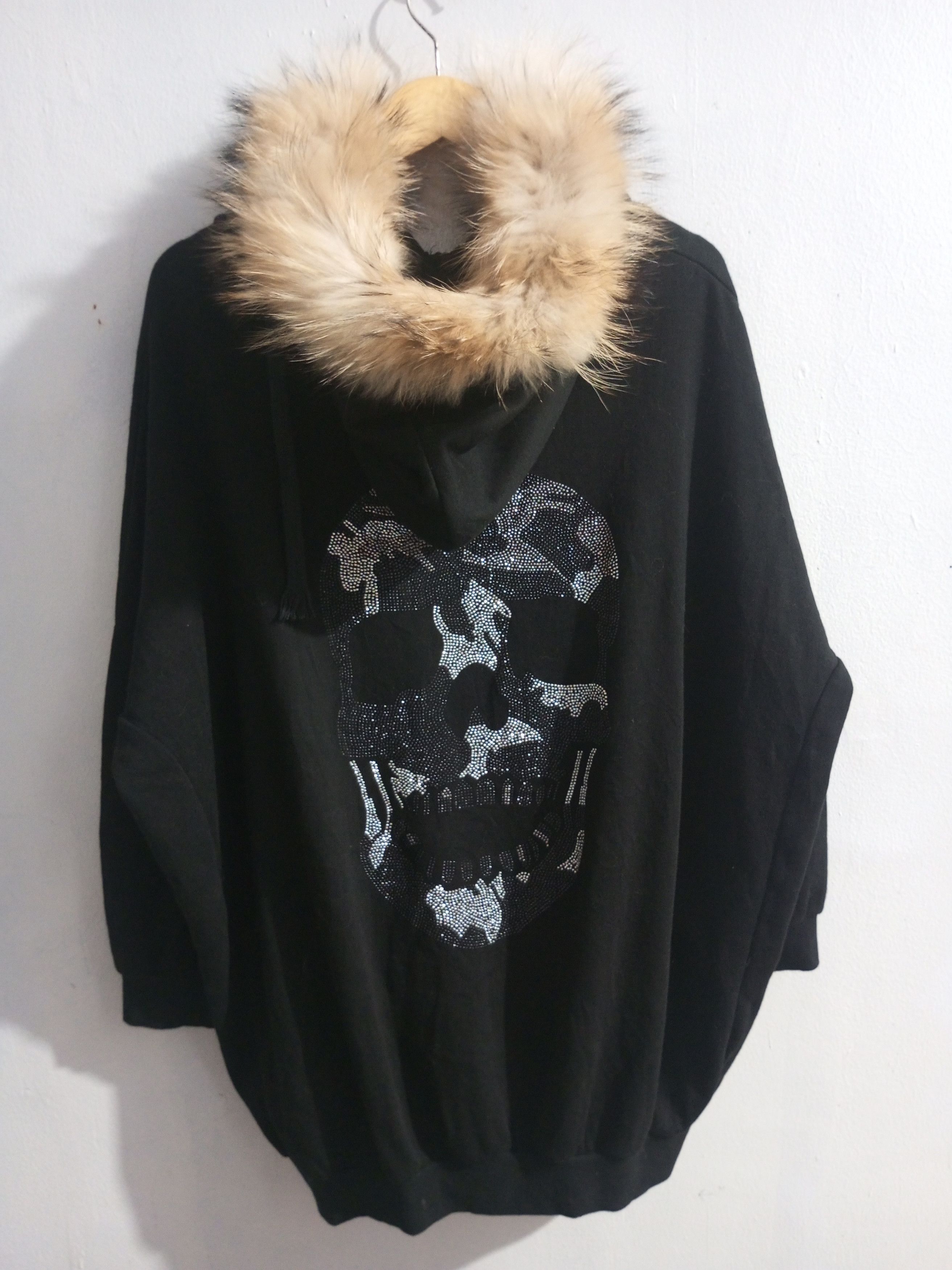 Japanese Brand Pink sisly skull oversize fur hoodie Size XL / US 12-14 / IT 48-50 - 4 Thumbnail