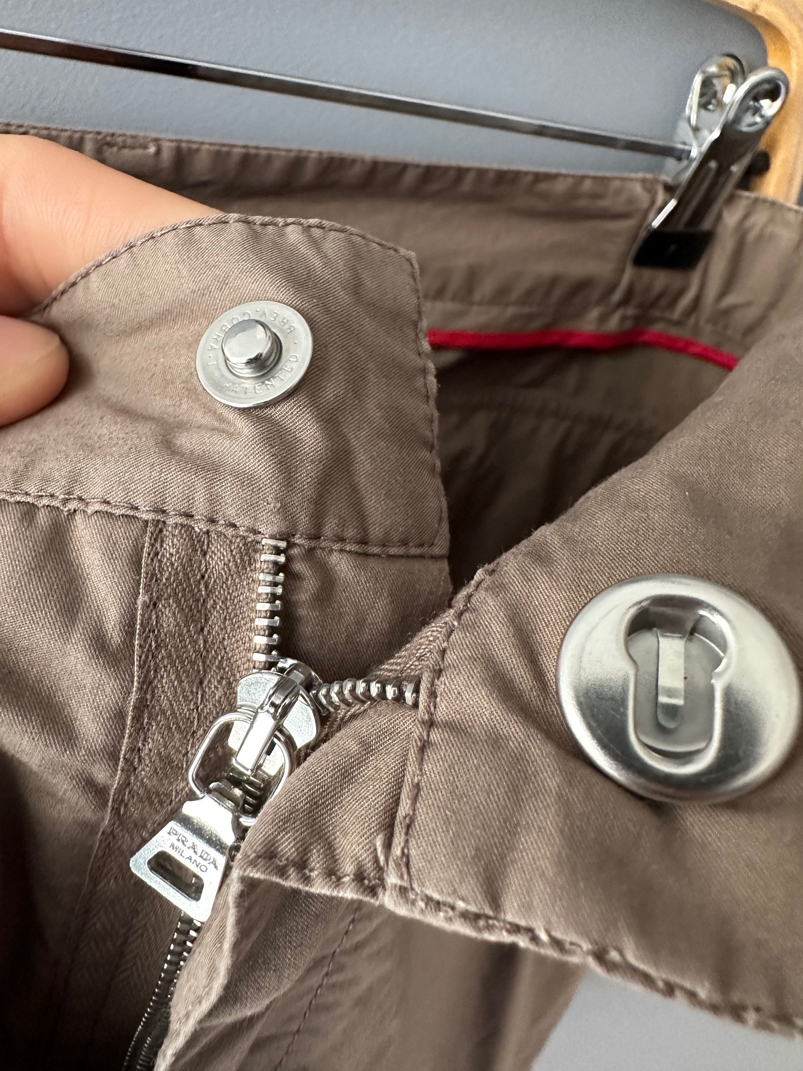 Prada Vintage Prada Red Tab Linea Rossa Shorts Olive Brown Size US 36 / EU 52 - 13 Thumbnail
