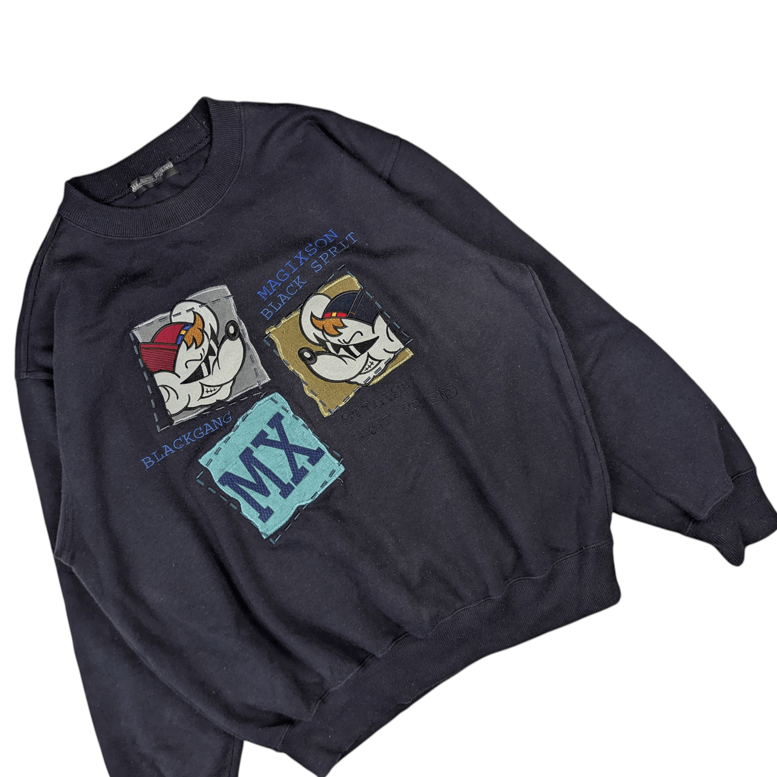 Japanese Brand BLACK GANG Big Image Cartoon Graphic Sweatshirt Size US L / EU 52-54 / 3 - 4 Thumbnail