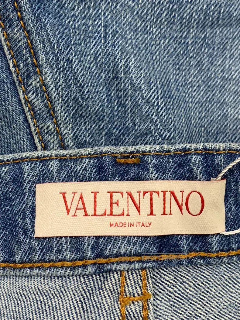 Valentino Valentino Denim shorts with metal buckles Size 27" / US 4 / IT 40 - 3 Thumbnail