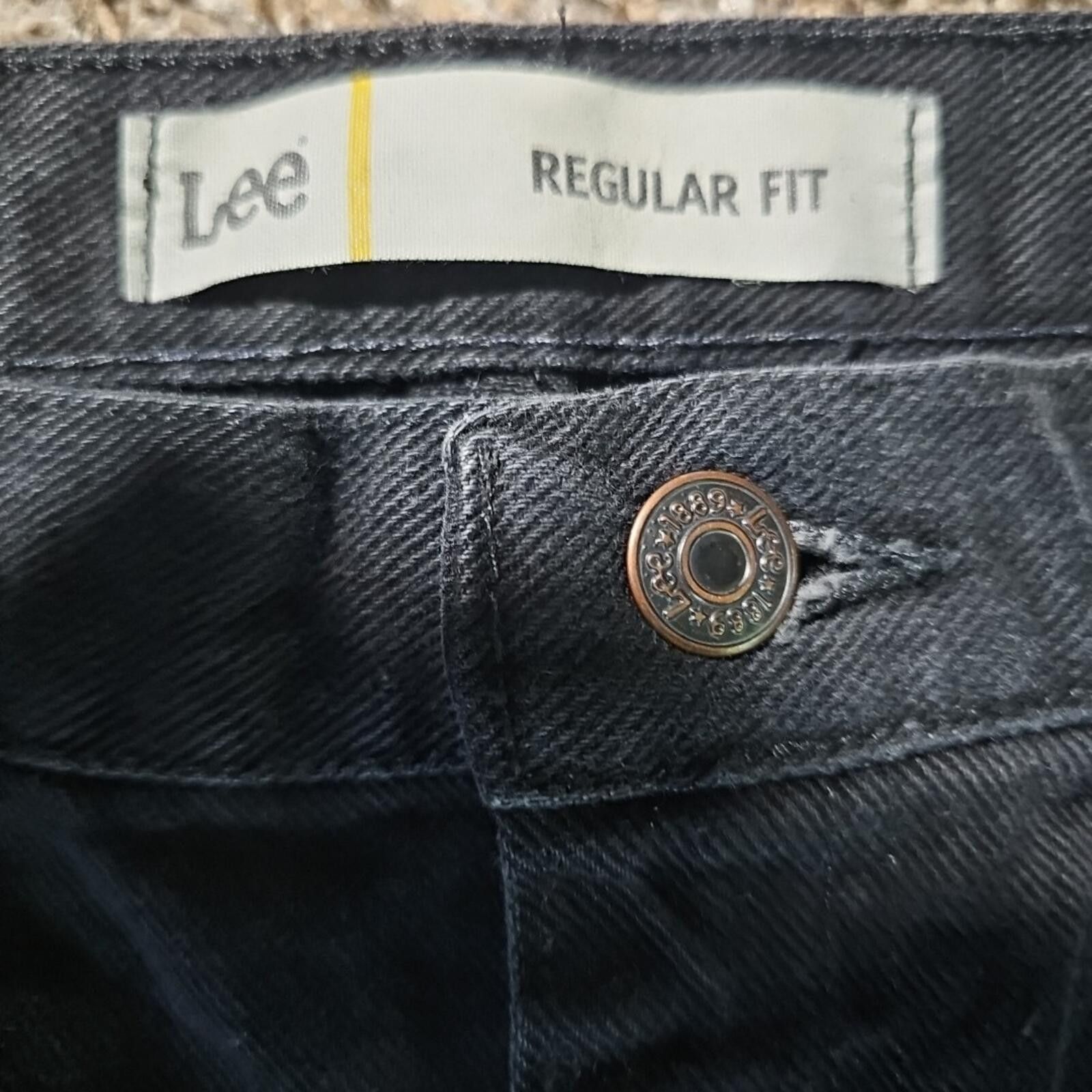 Lee Lee Regular Fit 42x30 Black Jeans Size US 42 / EU 58 - 2 Thumbnail