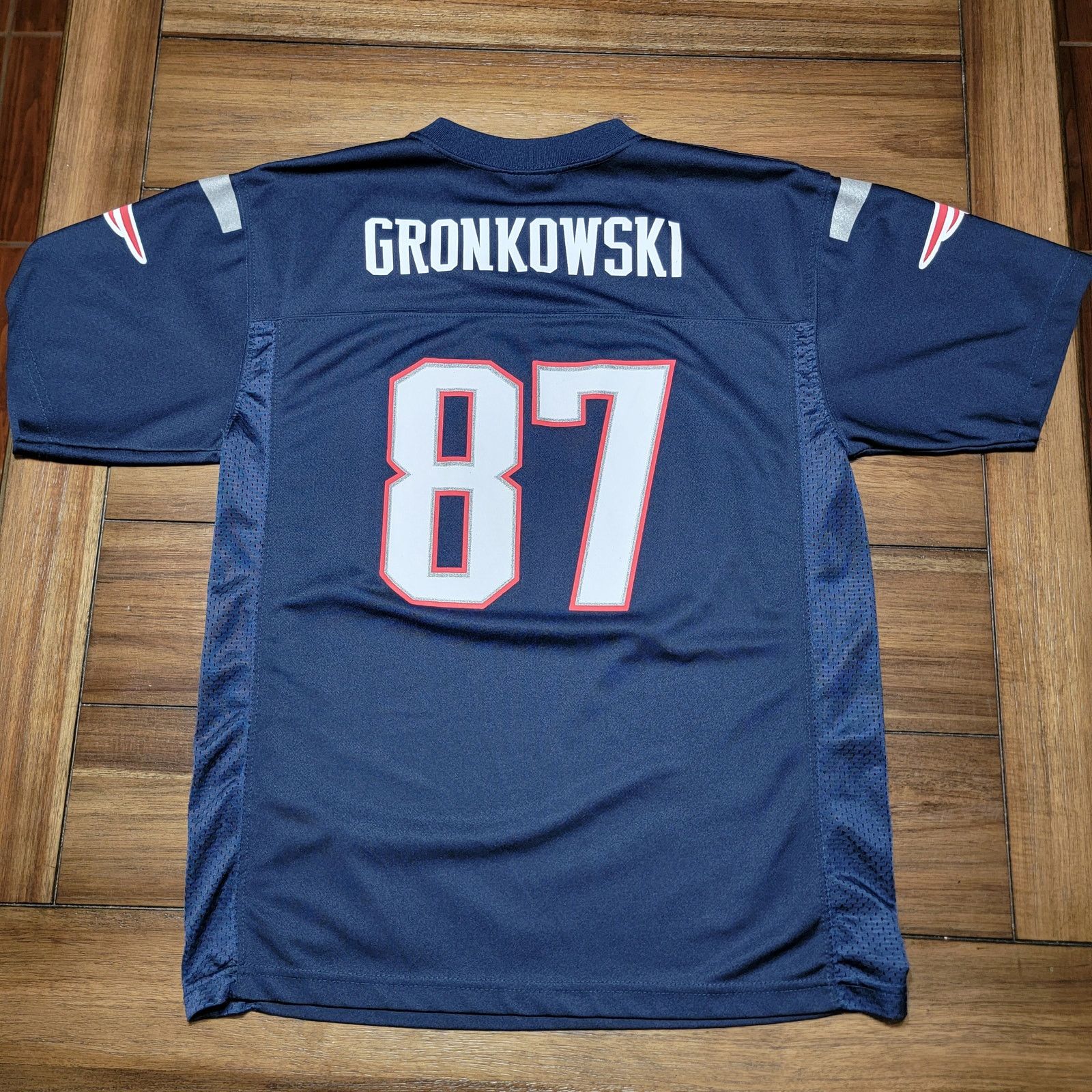 NFL NFL New England Patriots Jersey #87 Gronkowski -Adult Med Size M / US 6-8 / IT 42-44 - 1 Thumbnail