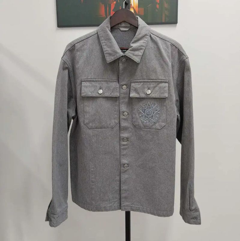 Dior Dior XXL Grey Cotton Men's Jacket 0089 Size US XXL / EU 58 / 5 - 1 Thumbnail