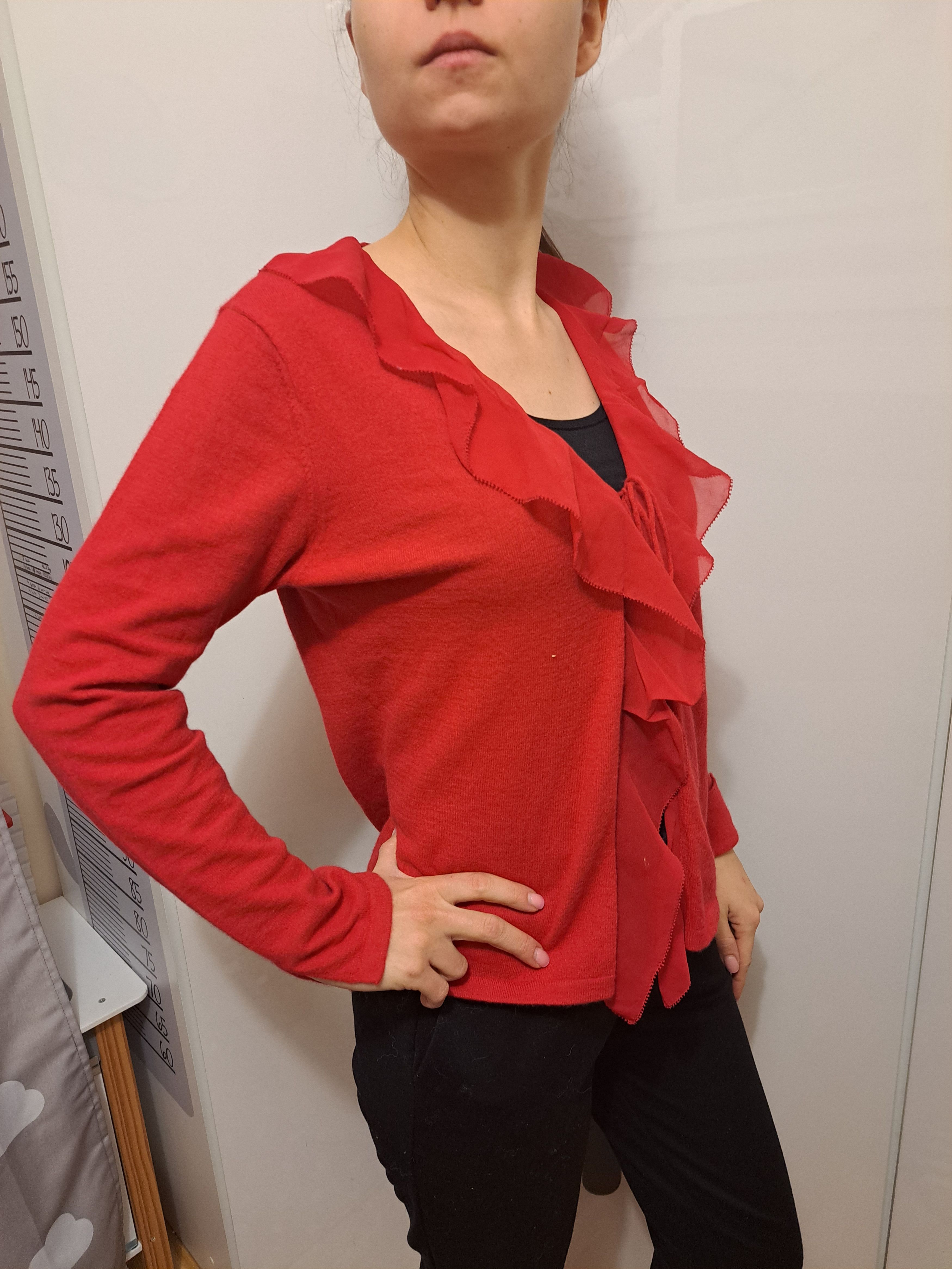 Vintage Fenn Write Manson red cardigan. Angora silk, S Size S / US 4 / IT 40 - 7 Thumbnail