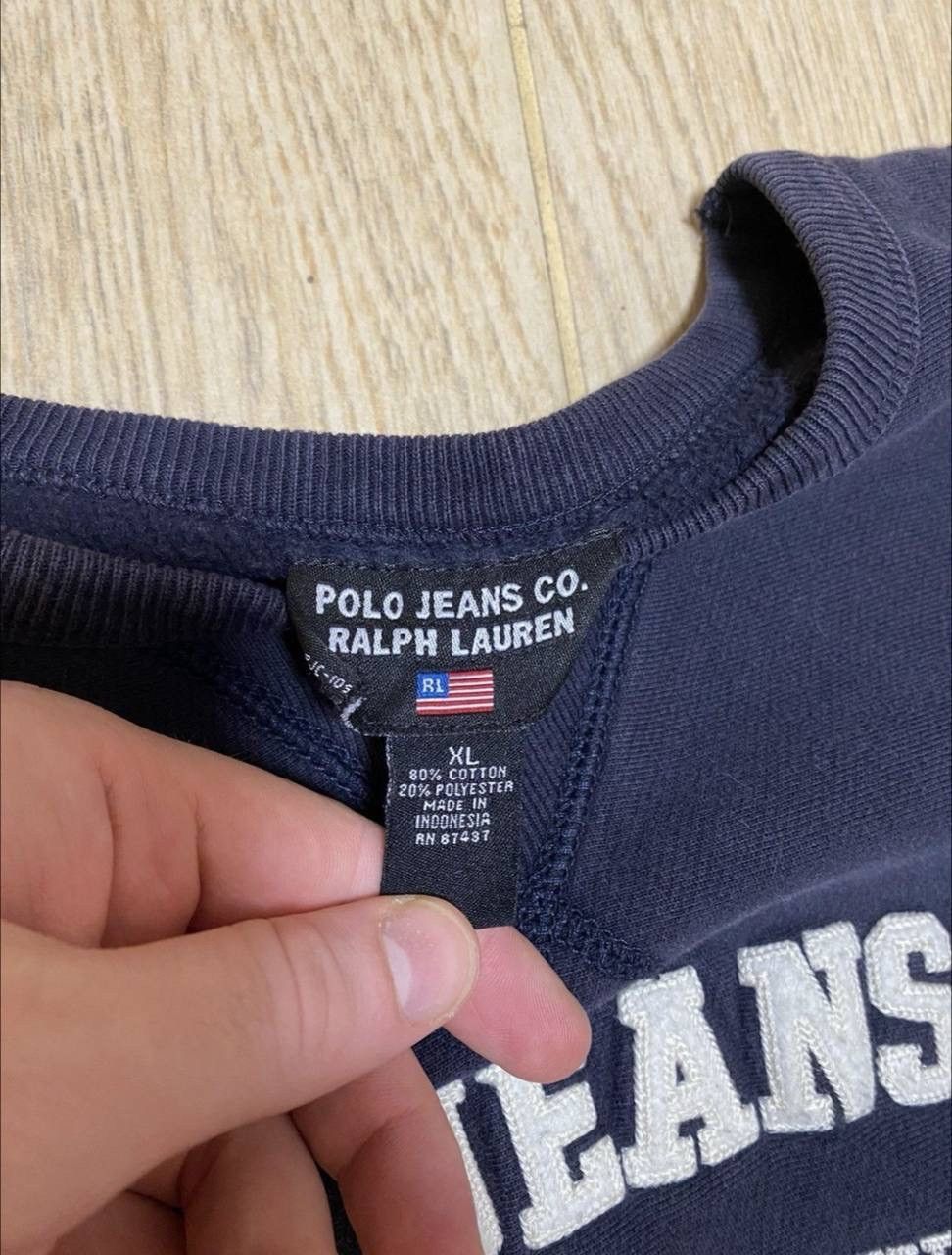 Polo Ralph Lauren × Vintage Vintage Polo Ralph Lauren Distressed Rugby Sweatshirt Size US XL / EU 56 / 4 - 5 Thumbnail