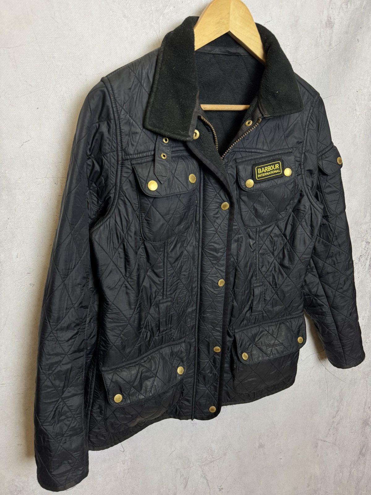 Barbour × Vintage Barbour International Quilted Jacket – Size M EU 38 / UK 12 Size M / US 6-8 / IT 42-44 - 2 Thumbnail