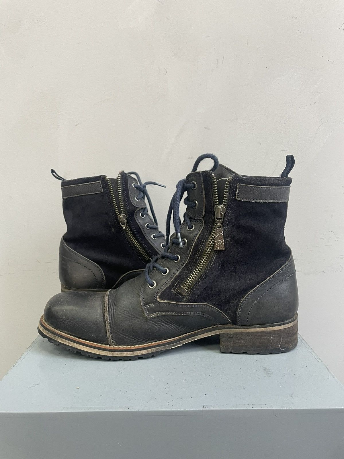Undercover Combat boots zipper guidi style lace up avant garde vintage Size US 8 / EU 41 - 9 Thumbnail