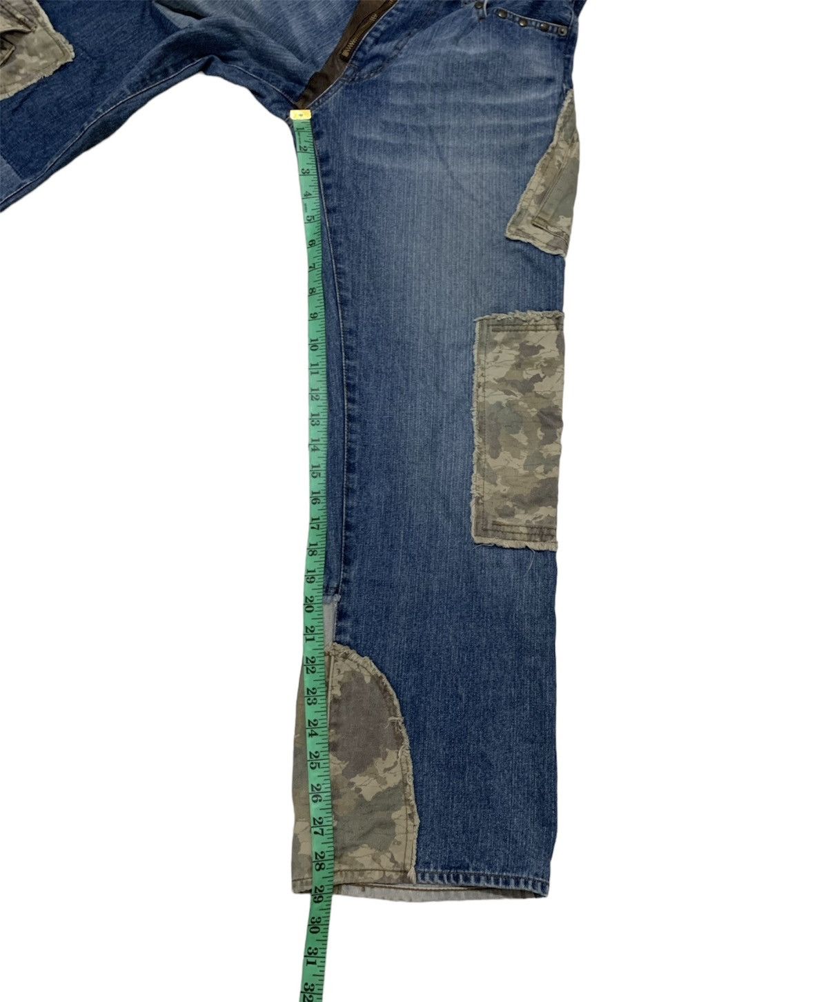 Japanese Brand × PPFM PPFM denim cargo camouflage patchwork Size US 28 / EU 44 - 11 Thumbnail