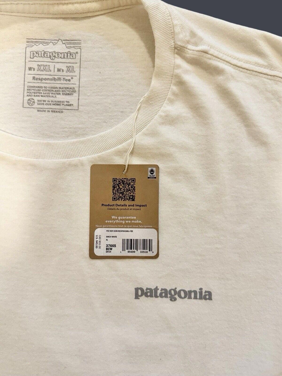 Patagonia Patagonia Fitz Roy Icon Responsibili-Tee XL Birch White Size US XL / EU 56 / 4 - 3 Thumbnail