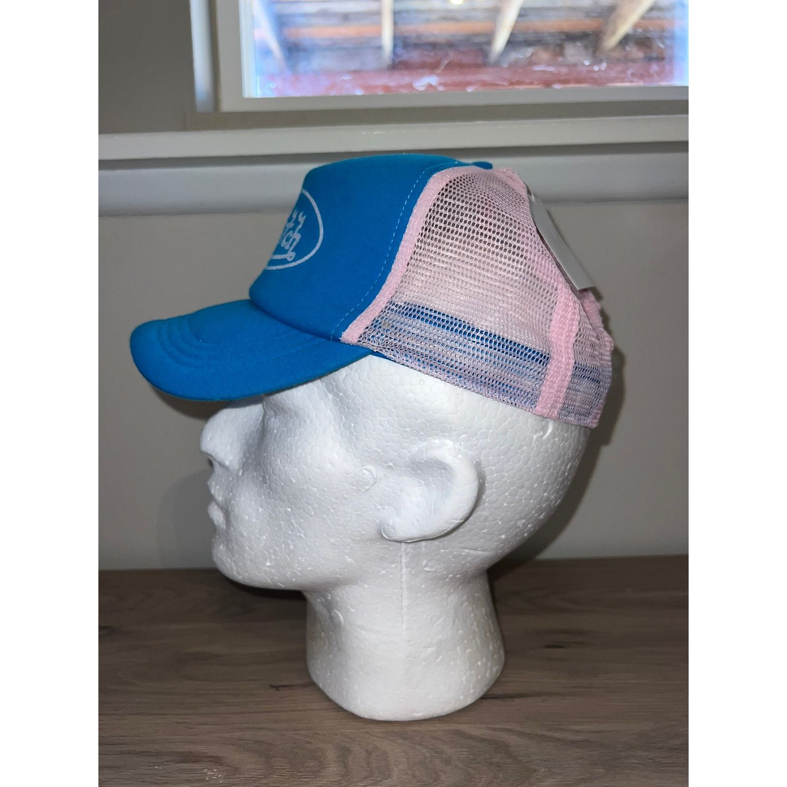 Vintage Y2K Von B*tch Blue Pink Trucker Hat Designer Spoof 2000s OS Size ONE SIZE - 3 Thumbnail