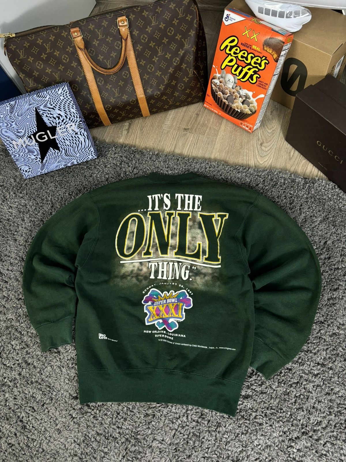 NFL × Vintage 90s NFL Sweatshirt Vince Lombardi Pro Player Super Bowl Size US M / EU 48-50 / 2 - 6 Thumbnail