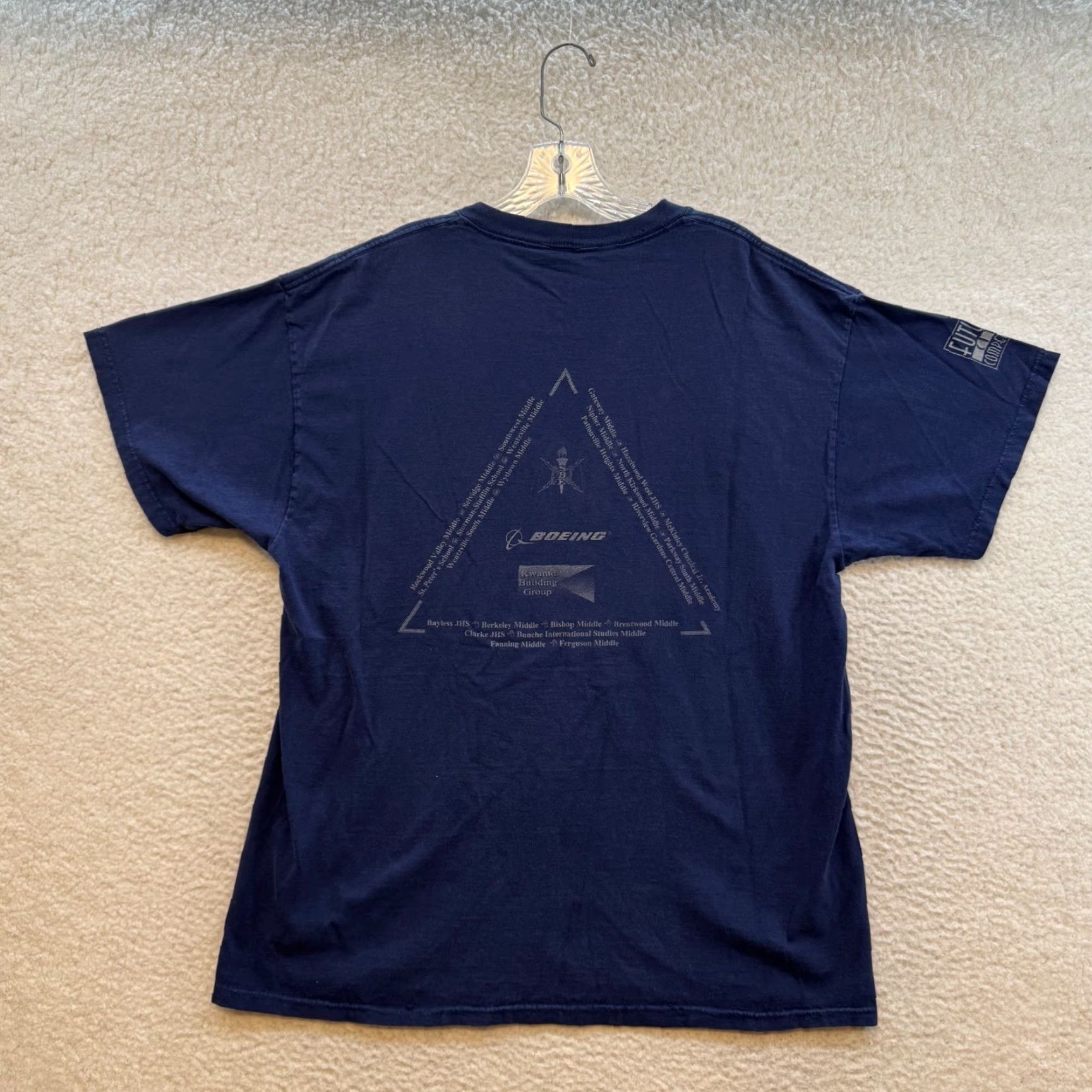 Delta VINTAGE Delta T-Shirt XL Mens Navy Blue Graphic Future City Competition Engineer Shirt Mens XL Navy Blue Graphic Future City Competition Engineer Size US XL / EU 56 / 4 - 2 Thumbnail