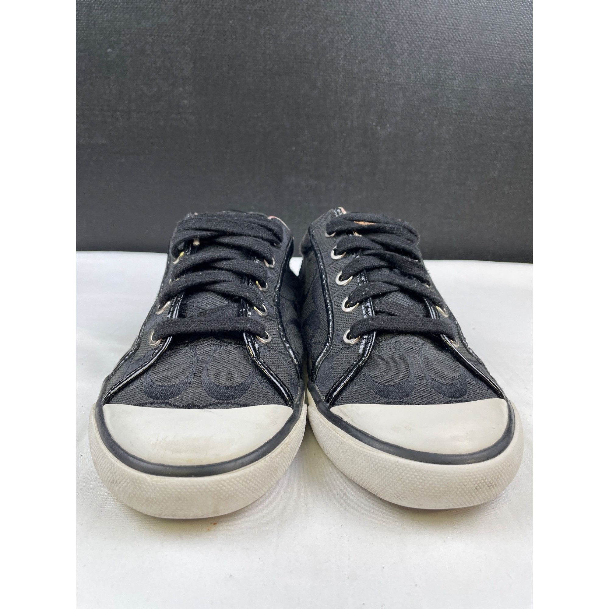 Coach Coach Barrett Women's Black Canvas Shoes/Sneakers Size 8B SK Size US 8 / IT 38 - 2 Thumbnail