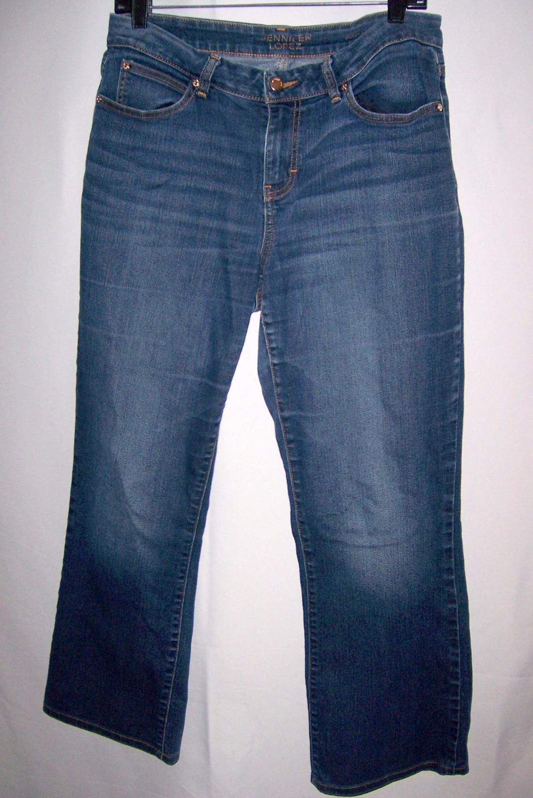 Jennifer Lopez Jennifer Lopez Women's 8 Bootcut Blue Denim Jeans - Mid-Rise Size 30" / US 8 / IT 44 - 1 Thumbnail