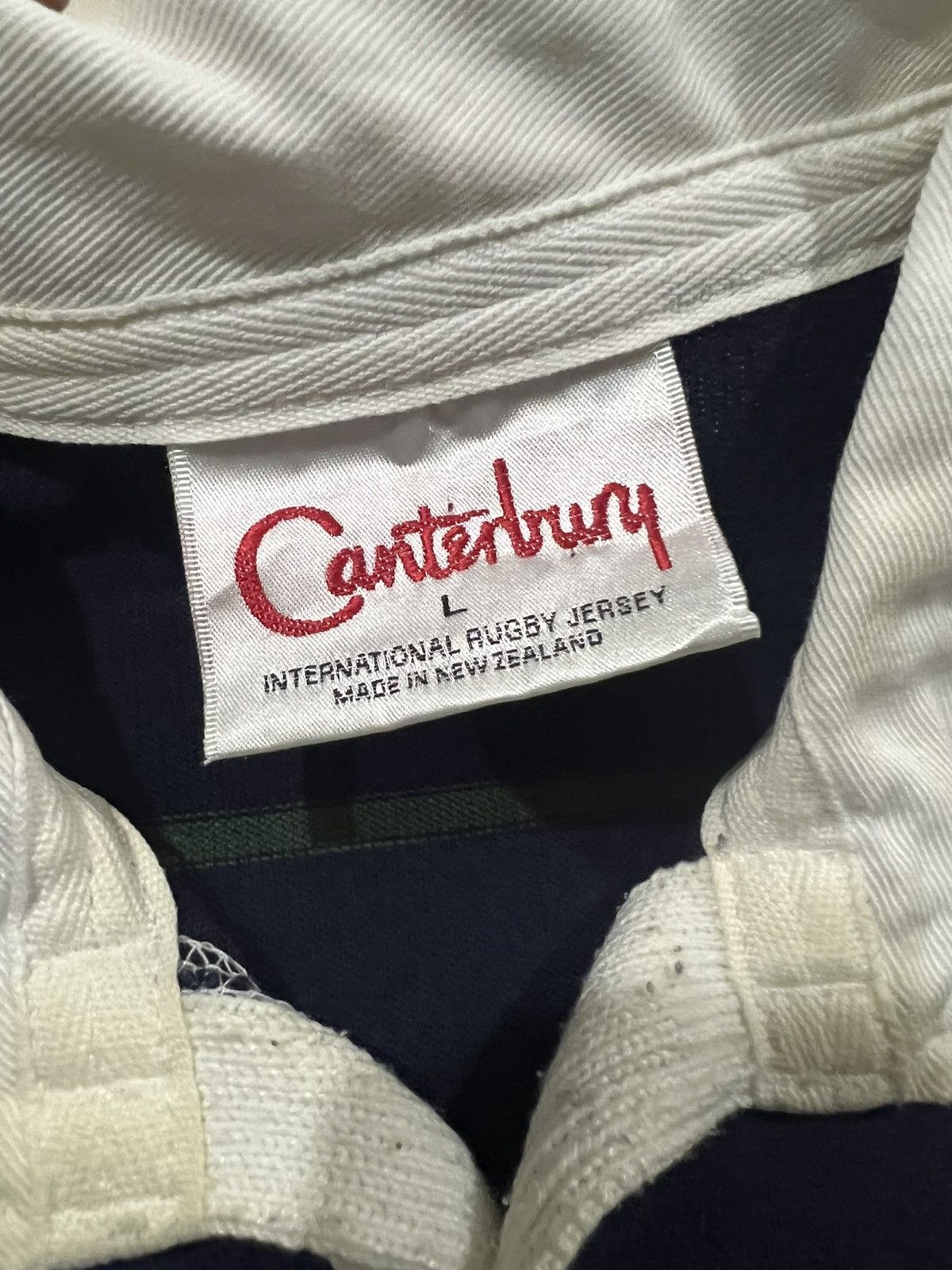 Canterbury of New Zealand × Vintage OG 1990s Canterbury New Zealand Big Logo Striped Sweatshirt Size US M / EU 48-50 / 2 - 5 Thumbnail