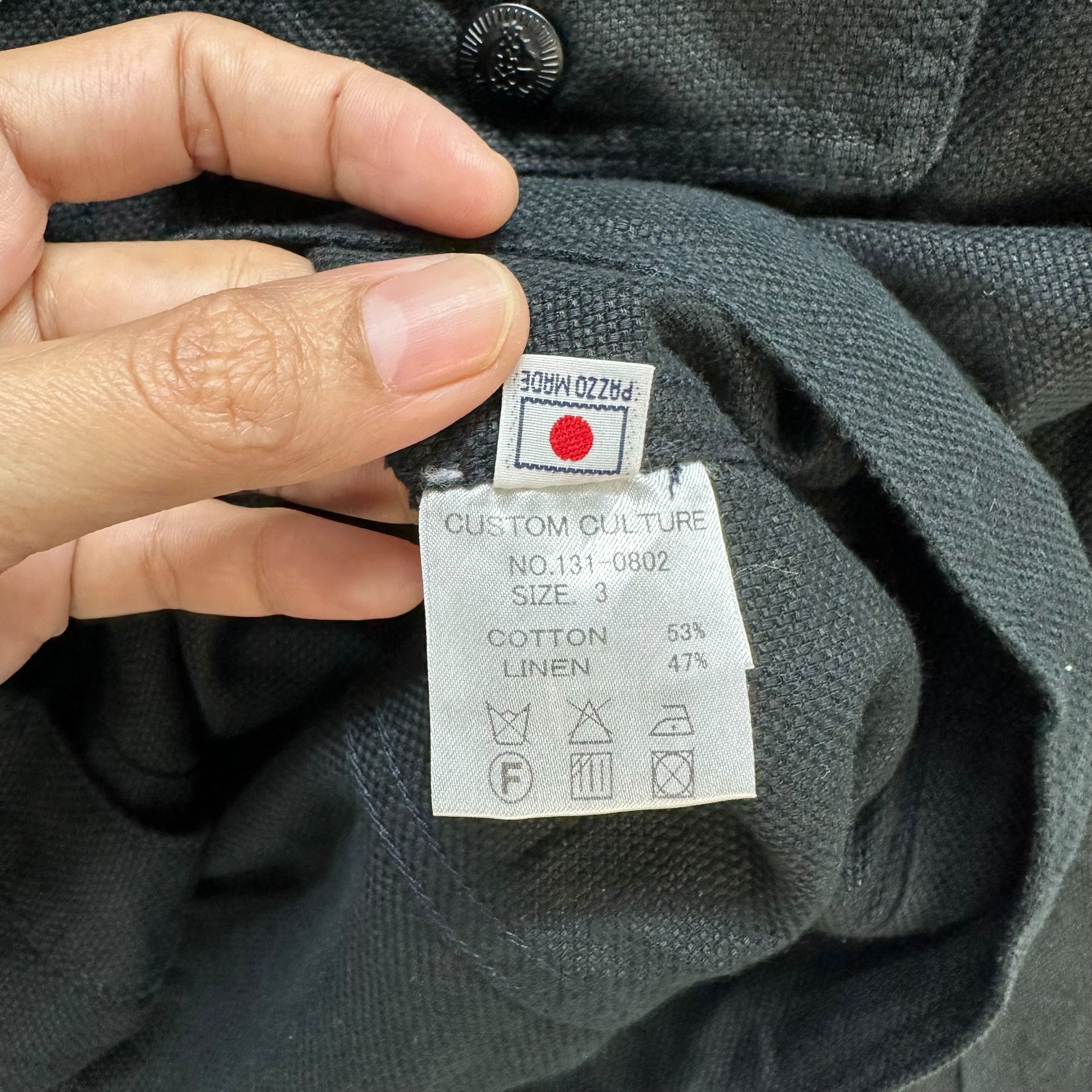 Japanese Brand CUSTOM CULTURE Made in Japan Black Denim Jacket #A4-0093 Size US S / EU 44-46 / 1 - 8 Thumbnail