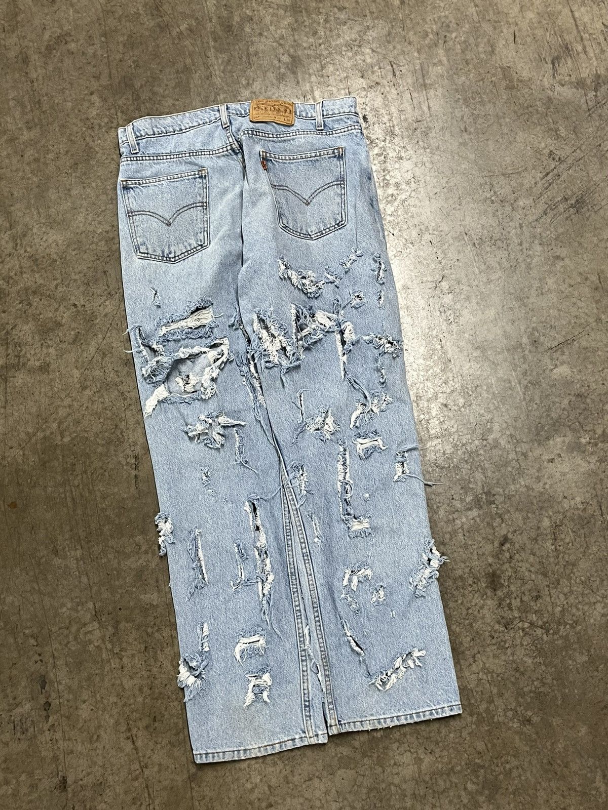 Levi's × Vintage Thrashed vintage Levi’s orange tab denim streetwear skater Size US 34 / EU 50 - 4 Thumbnail