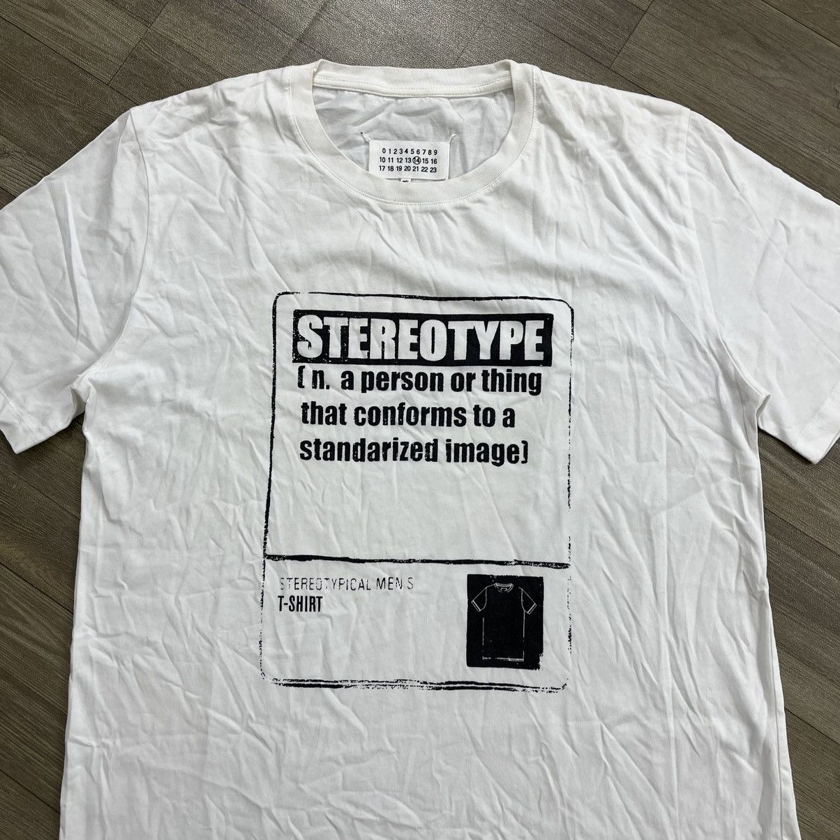 Maison Margiela Luxury Maison Martin Margiela Paris Stereotype White Tee Size US M / EU 48-50 / 2 - 2 Thumbnail