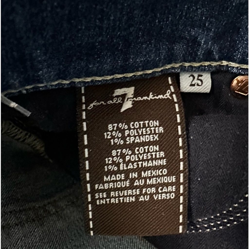 7 For All Mankind NWOT 7 For All Mankind ROXANNE Jeans BLUE Women’s Size 25. Size 25" / US 0 / IT 36 - 13 Thumbnail