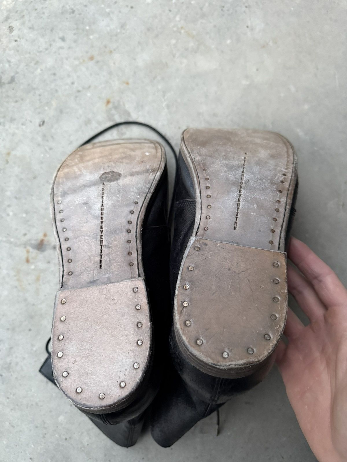 A1923 A Diciannoveventitre Leather Boots Size US 10 / EU 43 - 3 Thumbnail