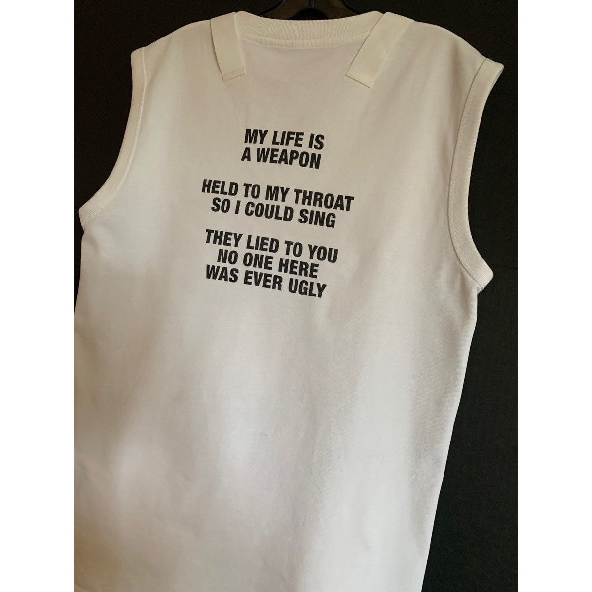 Helmut Lang HELMUT LANG POET TEXT LOGO MUSCLE TANK TOP Size US M / EU 48-50 / 2 - 13 Thumbnail