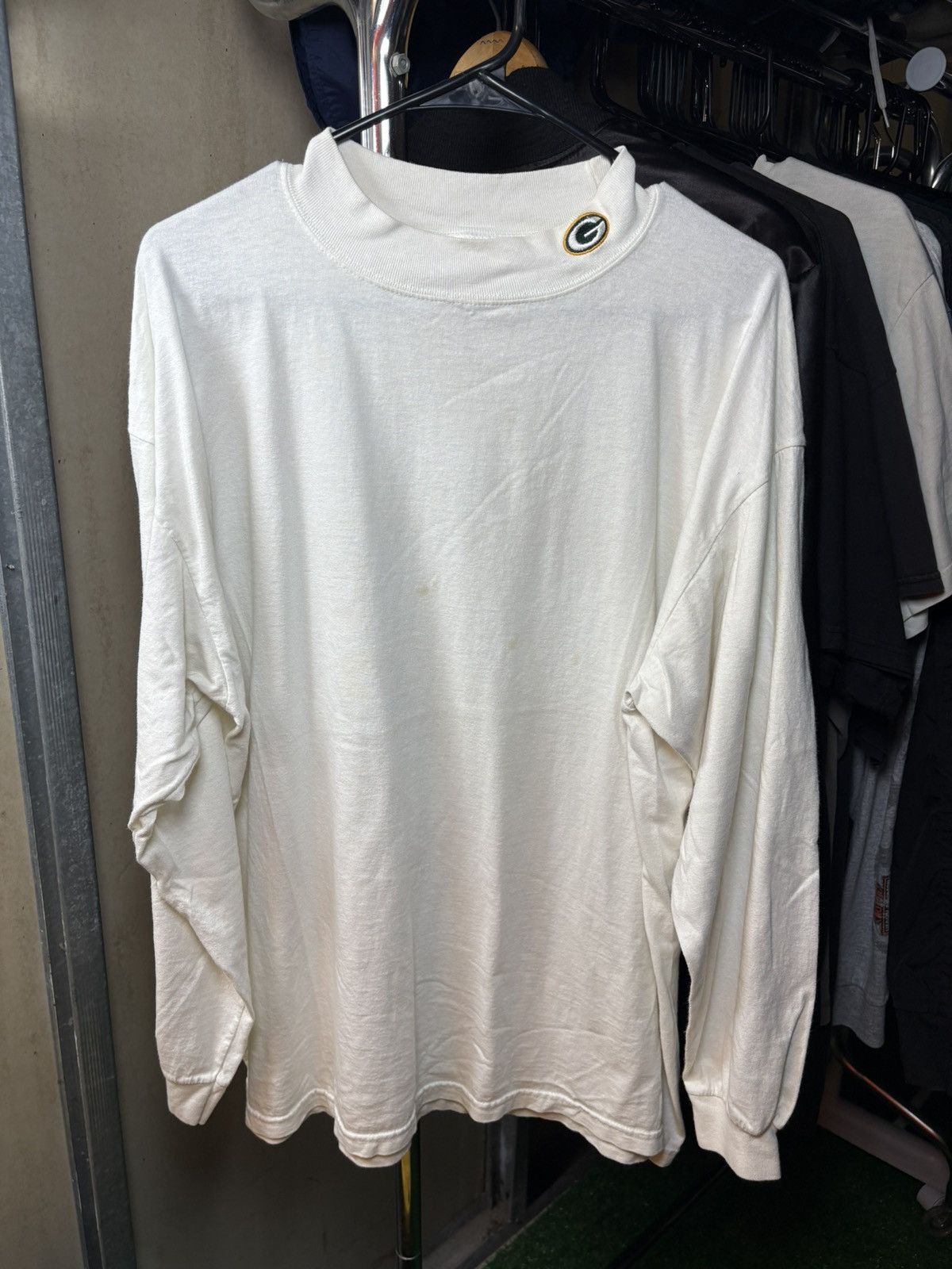 NFL × Vintage 1990s Green Bay Packers turtle neck long sleeve tshirt Size US XL / EU 56 / 4 - 1 Thumbnail