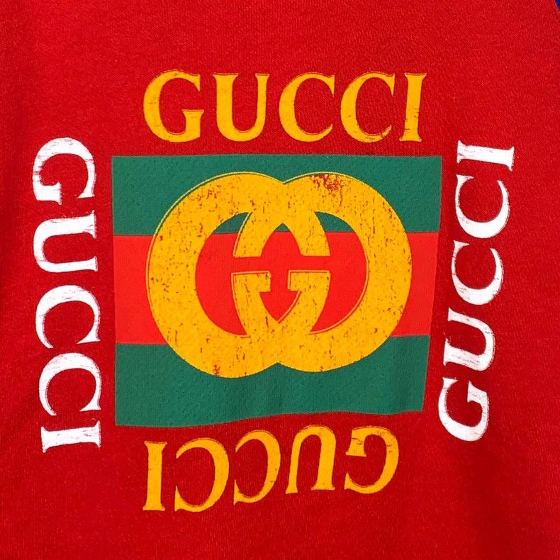 Gucci Gucci Color block logo printed cotton round-neck long-sleev Size US S / EU 44-46 / 1 - 4 Thumbnail