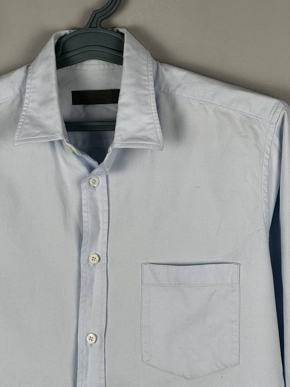 Bally Bally Italy Luxury Blue Oxford Pocket Shirt Size US M / EU 48-50 / 2 - 4 Thumbnail