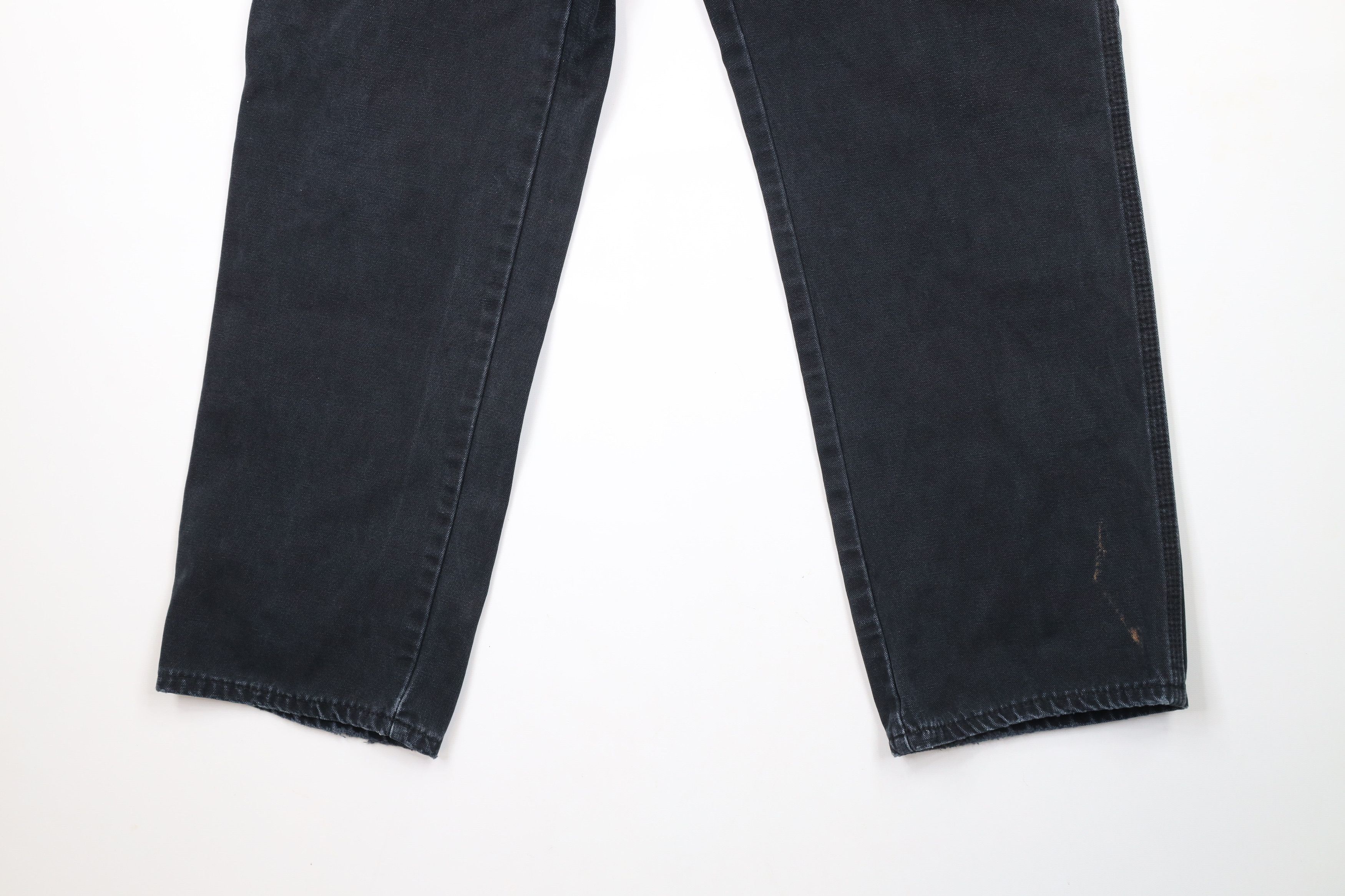 Dickies × Vintage Vintage Dickies Spell Wide Leg Canvas Dungaree Pants Black Size US 33 - 4 Thumbnail