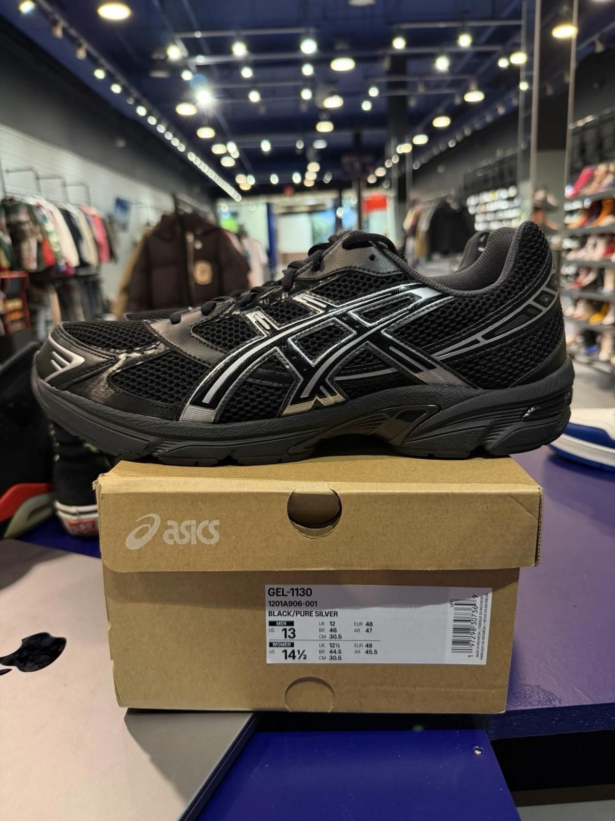 Asics ASICS Gel-1130 Black Pure Silver Men (13) 1201A906-001 NEW Size US 13 / EU 46 - 10 Thumbnail