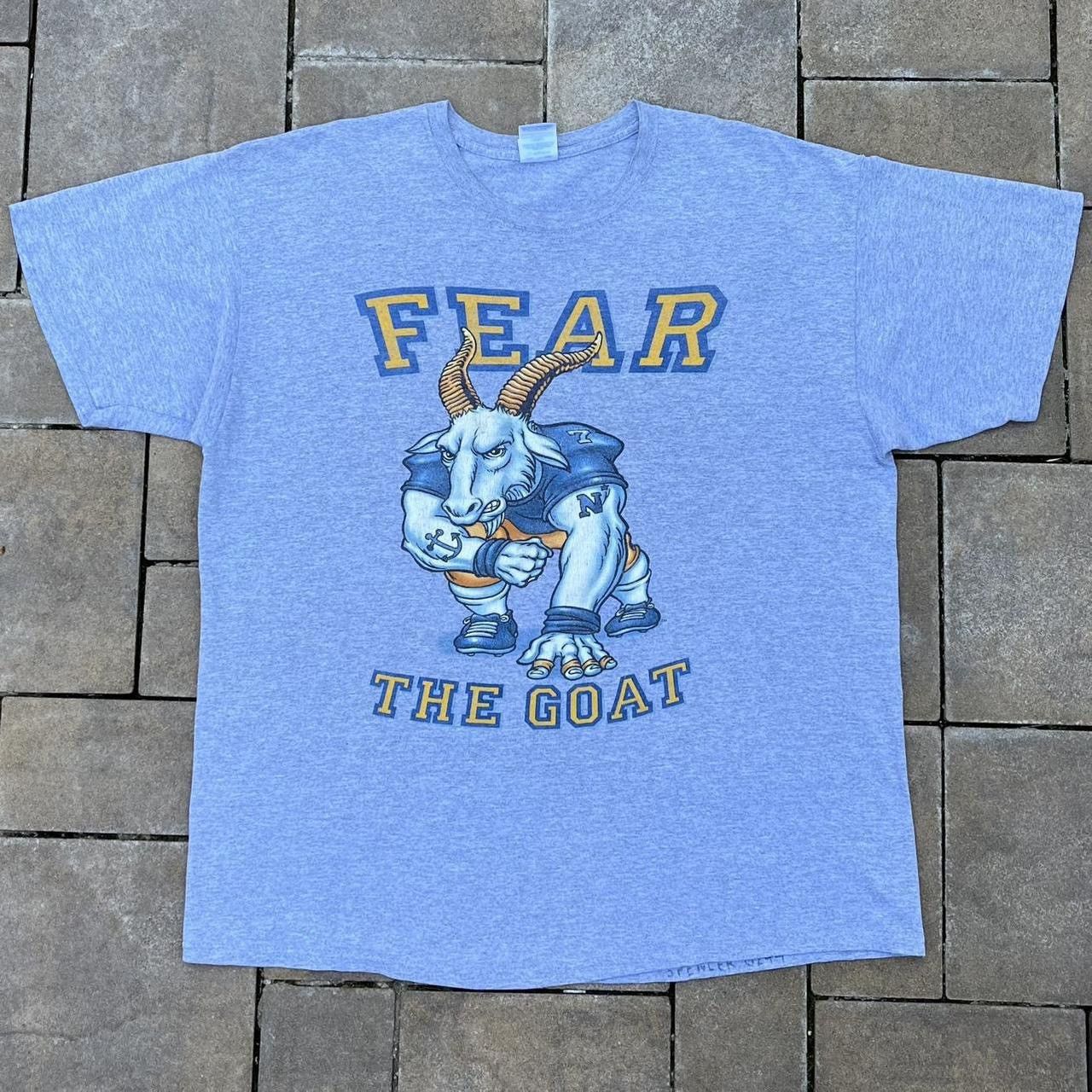 Gildan × Vintage Vintage Gildan Fear the Goat Navy Football Sports Tshirt Size US XL / EU 56 / 4 - 1 Thumbnail