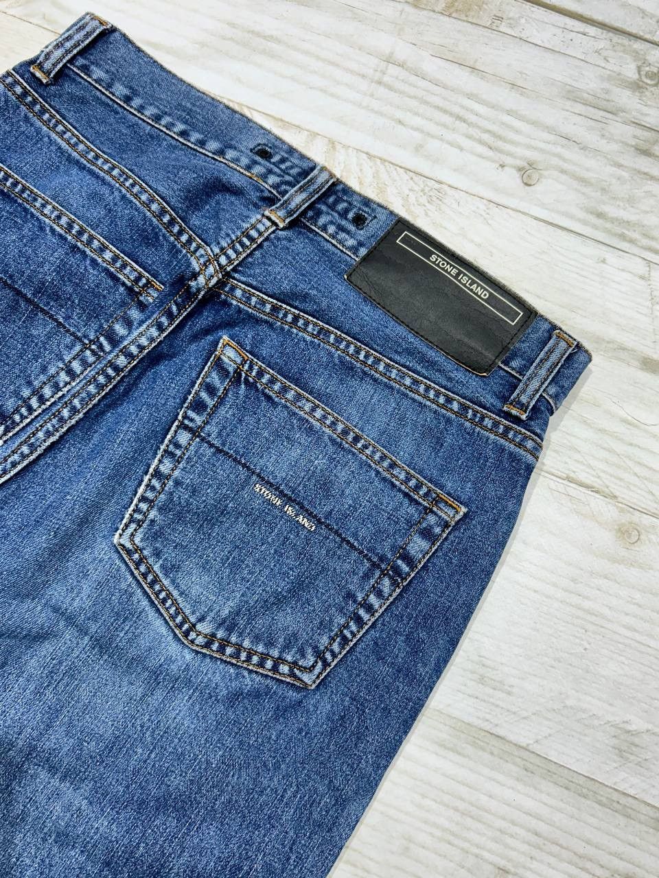 image of Stone Island Denim Jeans Baggy 90's Y2K in Blue, Men's (Size 30)