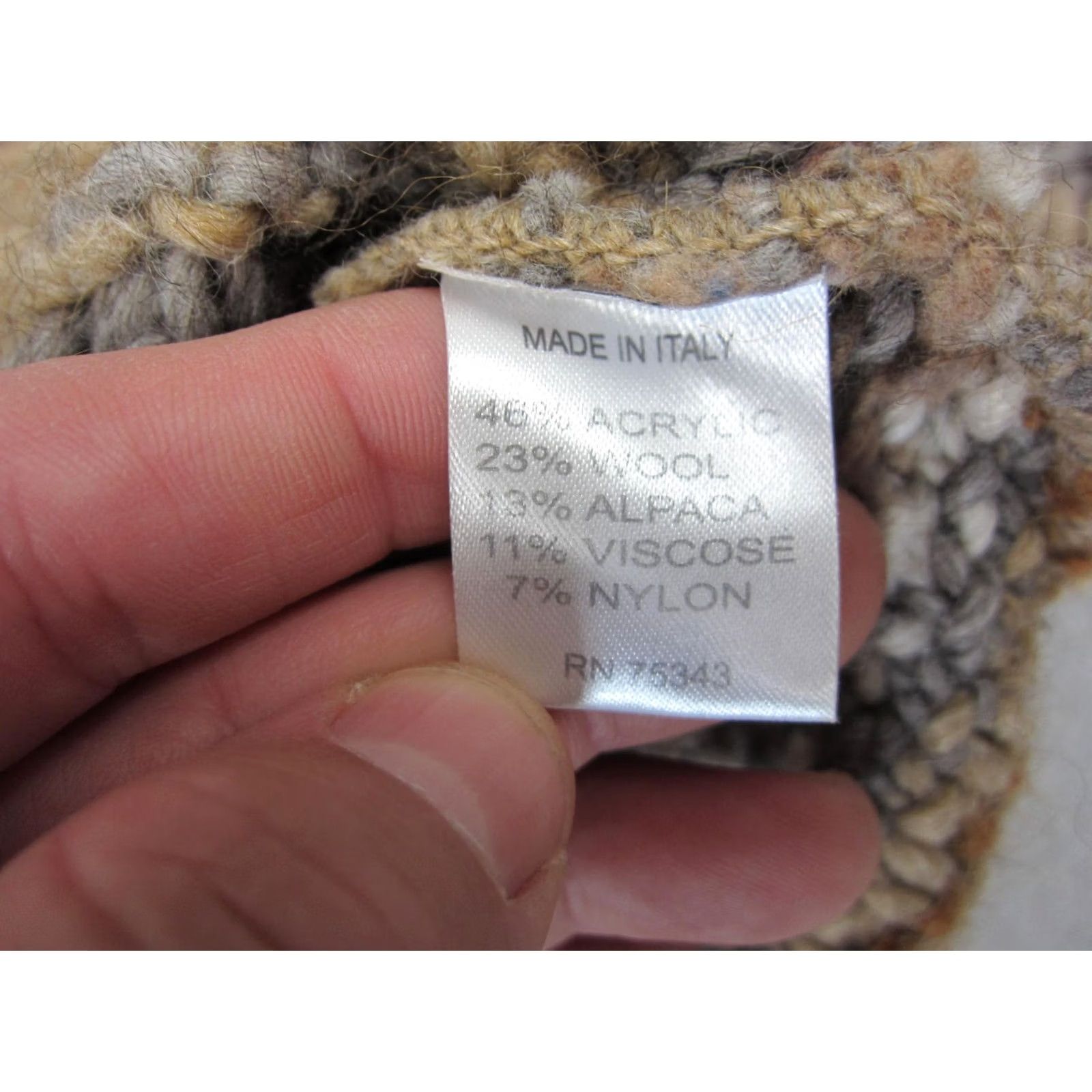 Vintage VINTAGE Elsa Manda Sweater Womens Medium Brown Yellow Knit Wool Alpaca Pullover 90s Bird Cat USA Size M / US 6-8 / IT 42-44 - 7 Thumbnail