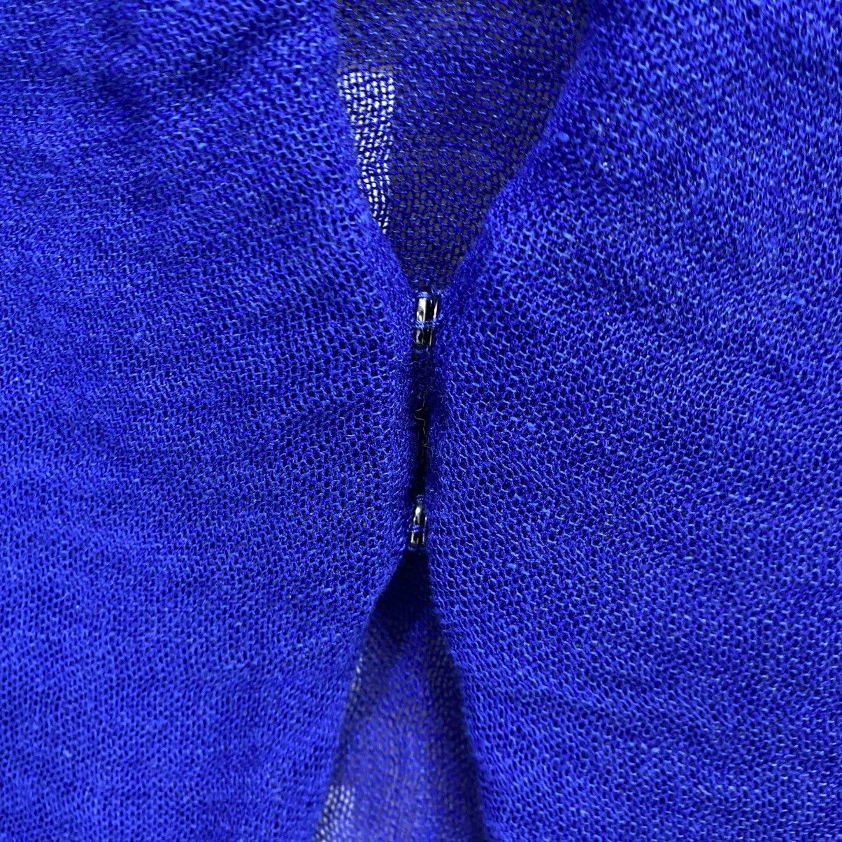Yohji Yamamoto Y’s Yohji Yamamoto Royal Blue Longline Hooded Cardigan Size M / US 6-8 / IT 42-44 - 7 Thumbnail